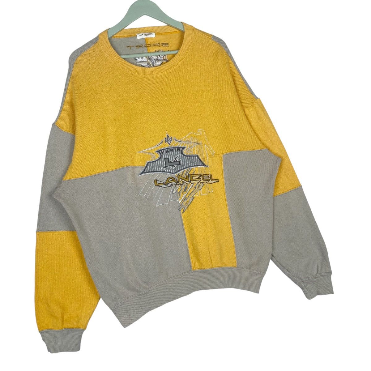 Lancel Lancel Paris Colorblock Sweatshirt Crewneck Pullover Jumper Size US XXL / EU 58 / 5 - 5 Thumbnail