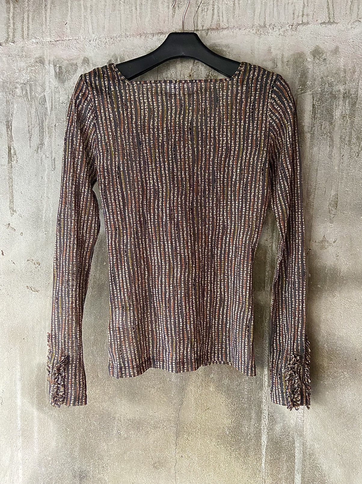 Hanae Mori HANAE MORI MESH TOP LONG SLEEVE Size US S / EU 44-46 / 1 - 13 Thumbnail