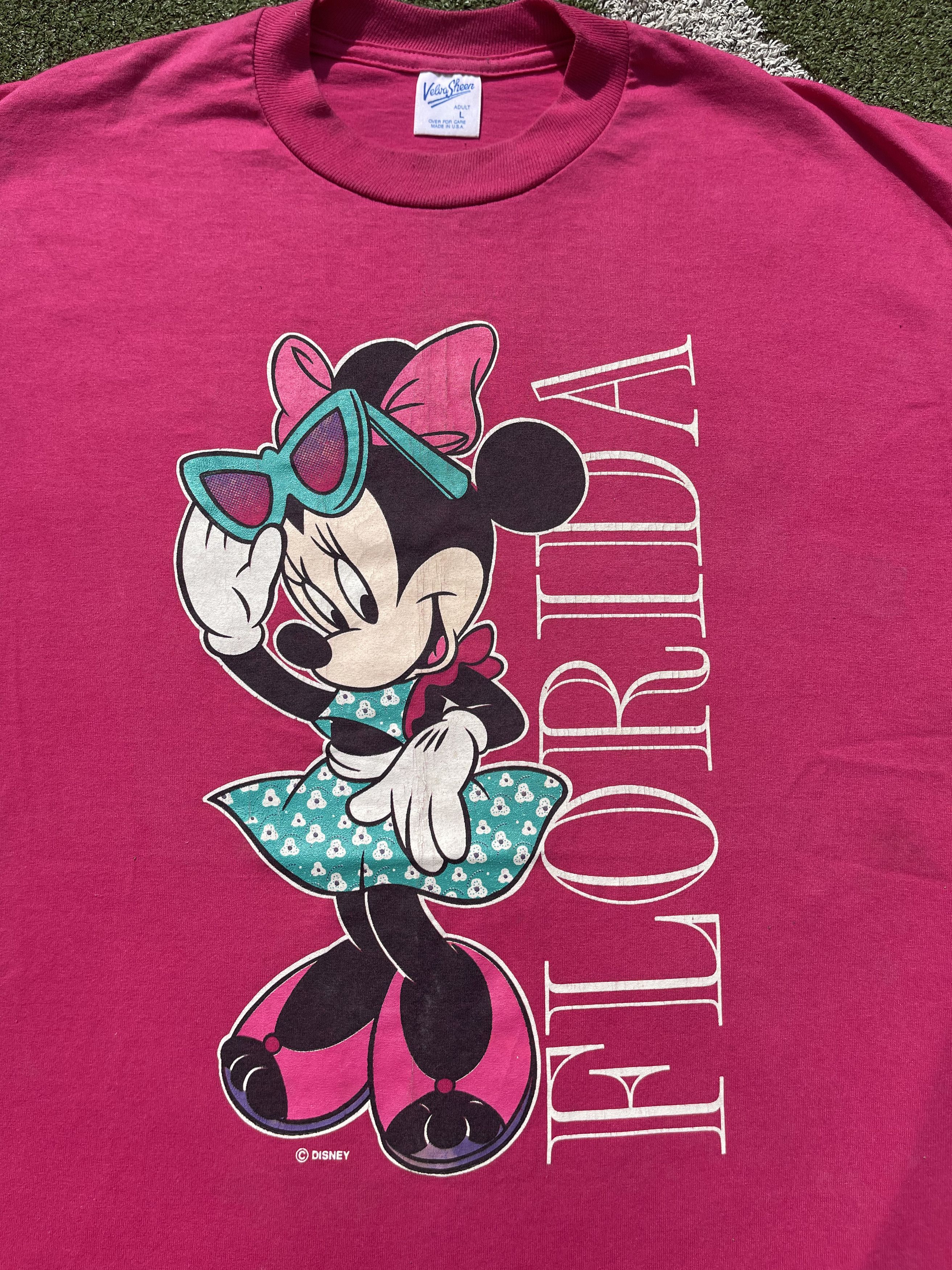 Disney × Mickey Mouse × Velva Sheen 1990's Velva Sheen Minnie Mouse Disney T-Shirt Size US L / EU 52-54 / 3 - 3 Thumbnail