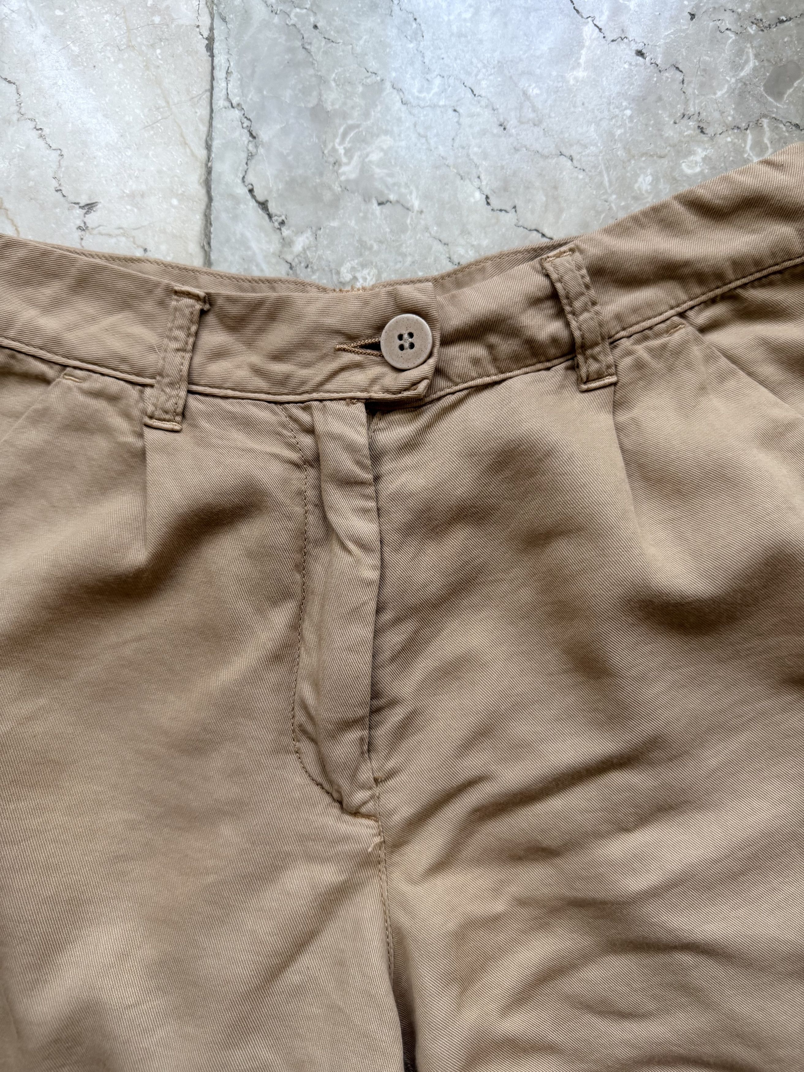 Maison Margiela MM6 Maison Margiela Beige Tailored Shorts Minimal Italy Size 26" / US 2 / IT 38 - 5 Thumbnail