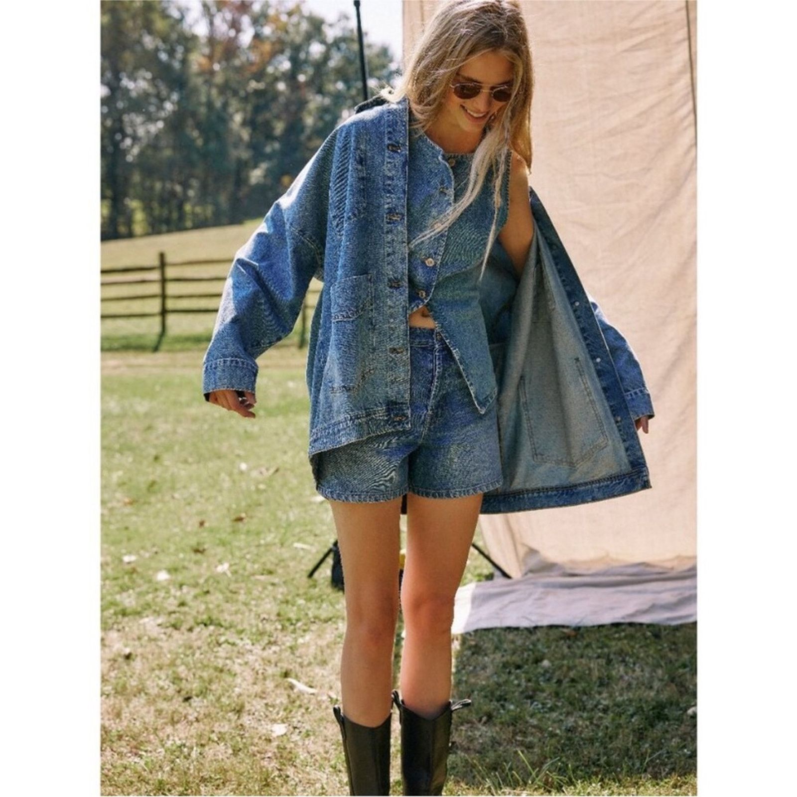 Free People 🎉LAST PIECE🎉FREE PEOPLE We The Free AimeeVest Size XS / US 0-2 / IT 36-38 - 14 Thumbnail