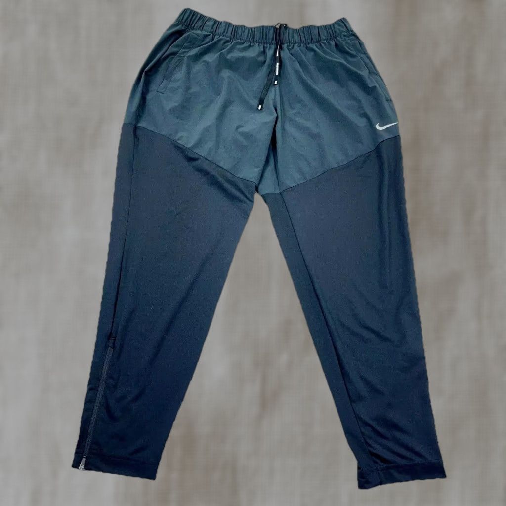 Nike Nike Leggings Women XL Black Windbreaker Hybird Running Training Dri Fit Run Size 40" / US 18 - 1 Thumbnail