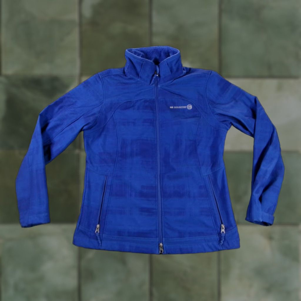 Free Country Free Country Jacket Womens S Blue Fleece Lined Full Zip Outdoor Hiking Stand Collar" Size S / US 4 / IT 40 - 1 Thumbnail