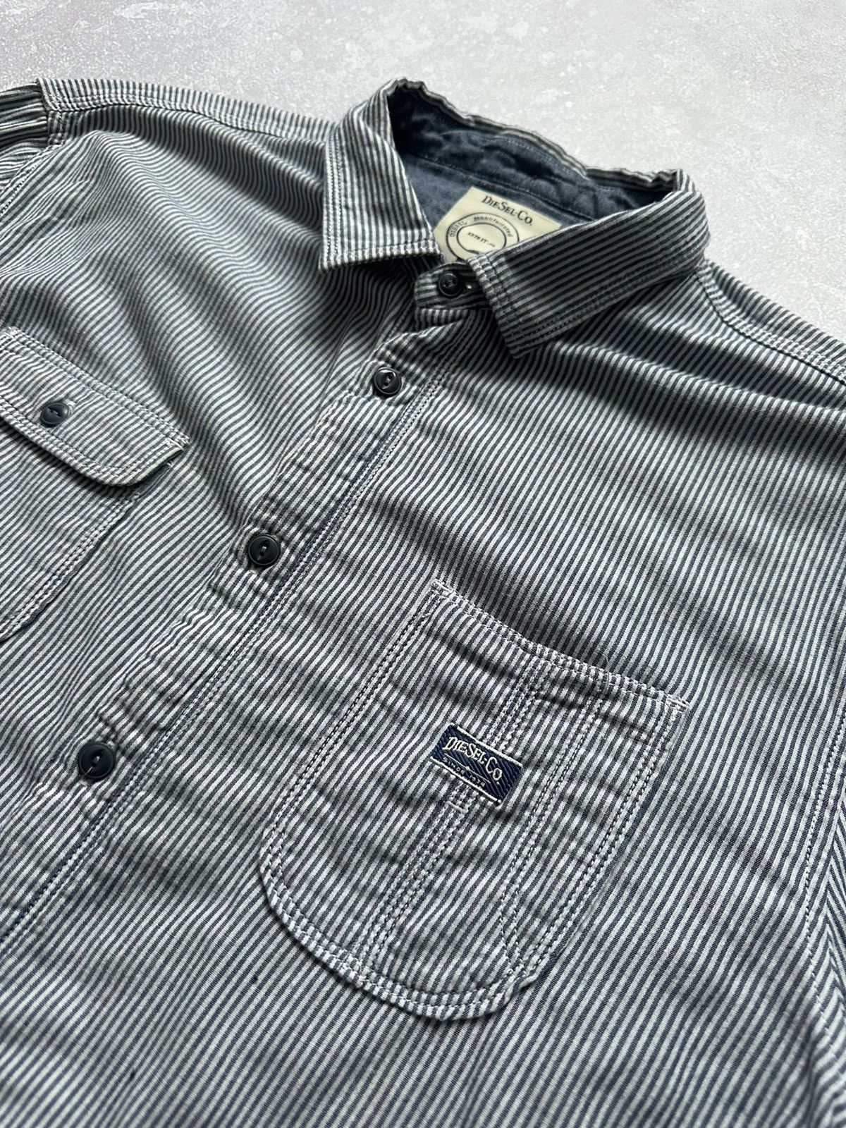 Diesel × Vintage Shirts long sleeve Diesel-Co slim fit size XXl Size US XXL / EU 58 / 5 - 3 Thumbnail