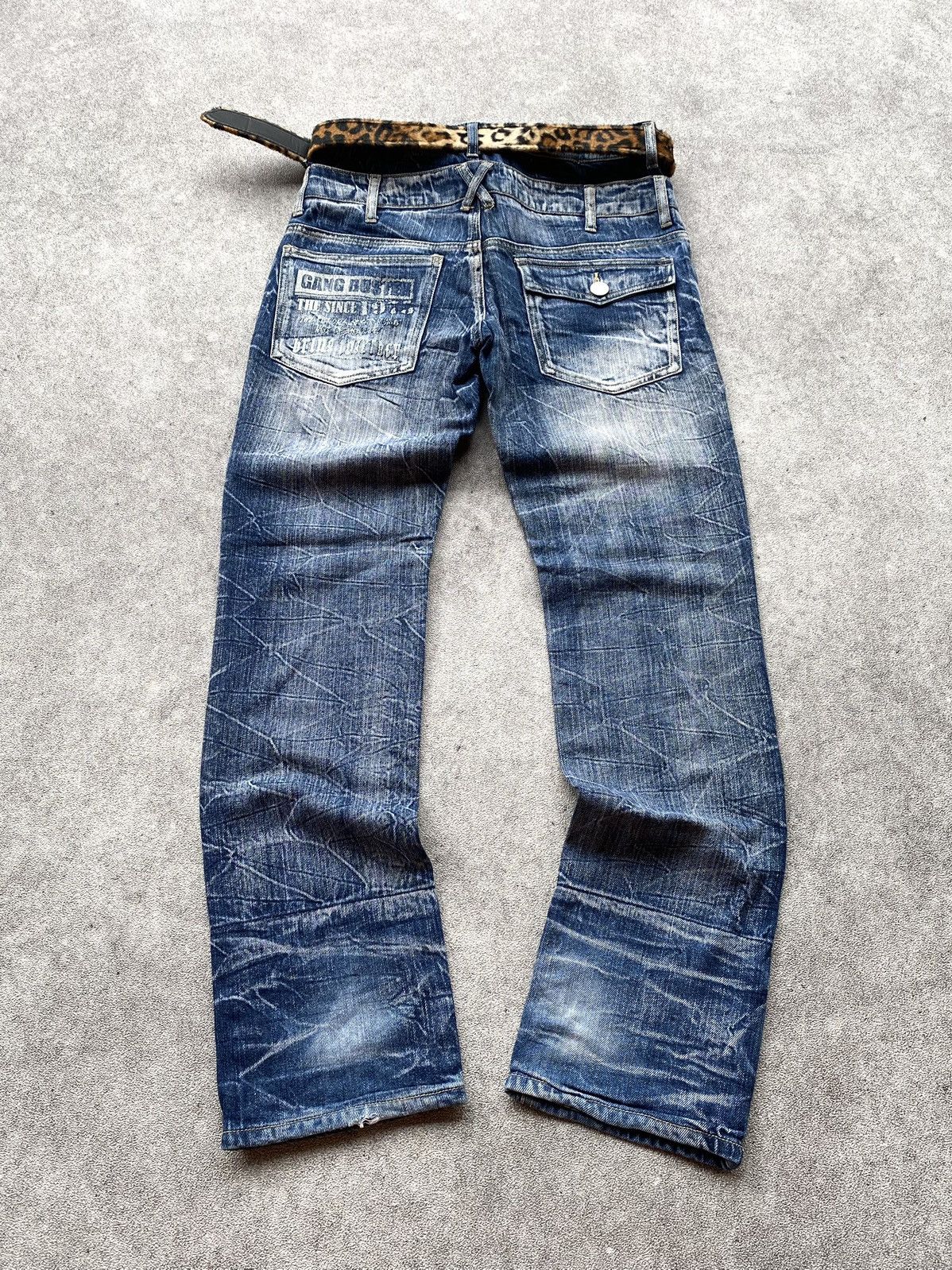 Japanese Brand 🔥NEED GONE🔥 Double Waist by Doube Focus Mudwash Style jean Size US 31 - 2 Thumbnail