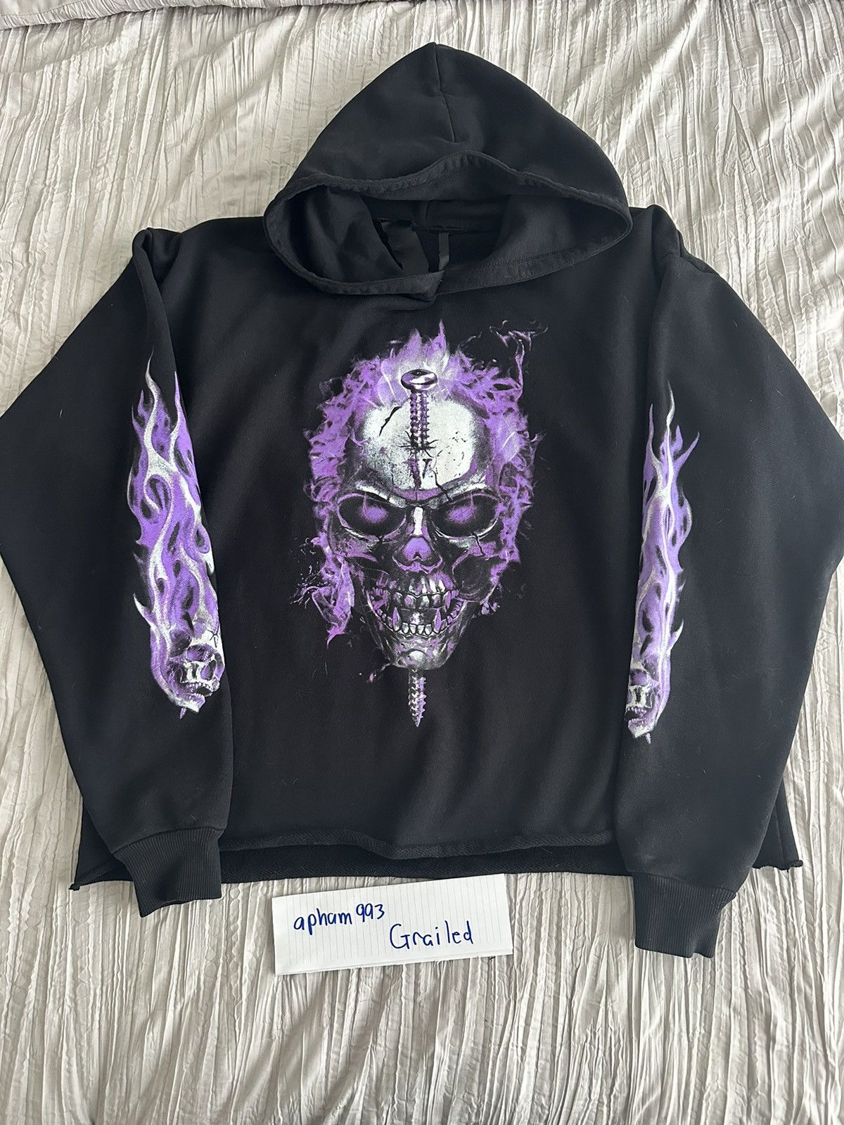 image of Vlone Screw Head Hoodie (Houston Exclusive) in Black, Men's (Size Large)