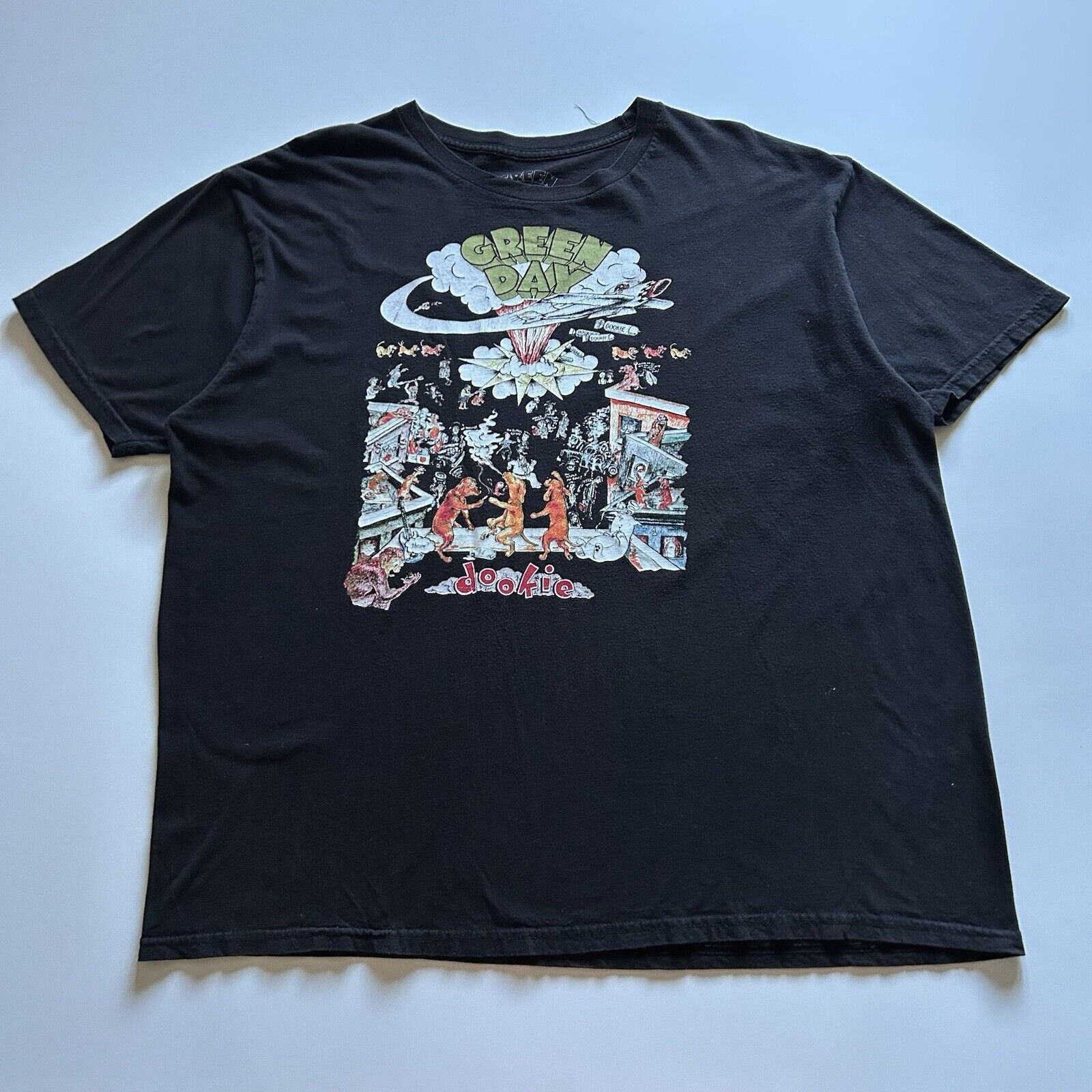 Vintage Vintage Y2K Green Day Dookie T Shirt XXL Rare Faded Black Size US XXL / EU 58 / 5 - 1 Thumbnail