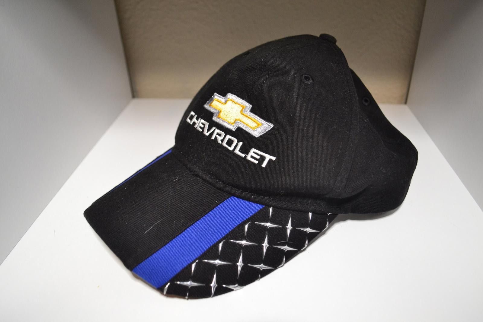 Chevrolet Chevrolet Black Baseball Cap with Blue Stripe and Logo Size ONE SIZE - 3 Thumbnail