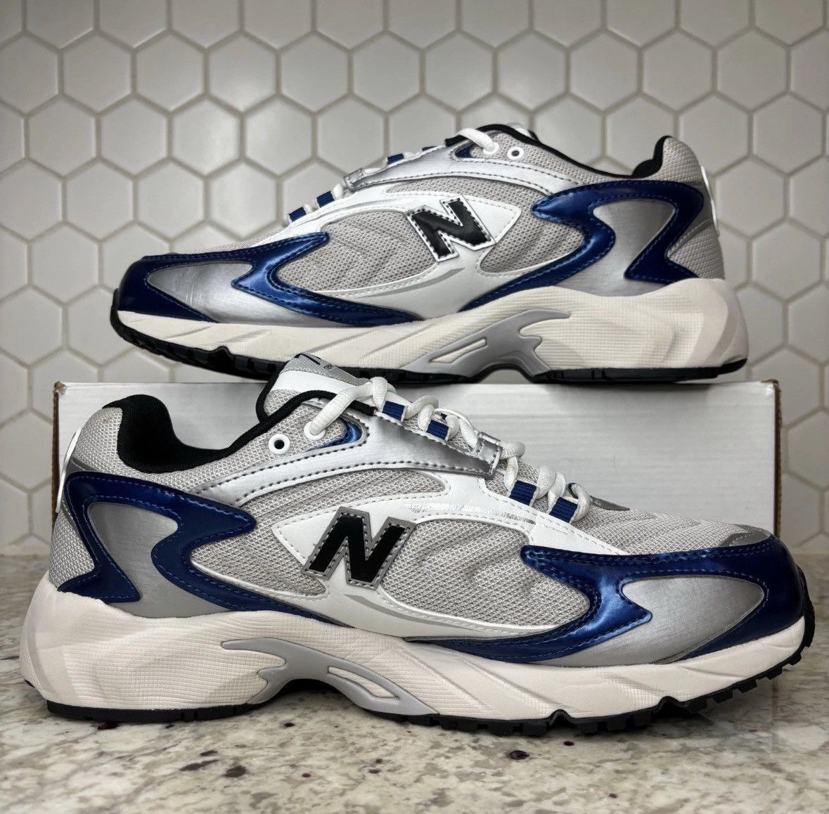 New Balance Size 11 -New Balance 725v1 Atlantic Blue Grey Matter used Size US 11 / EU 44 - 2 Thumbnail