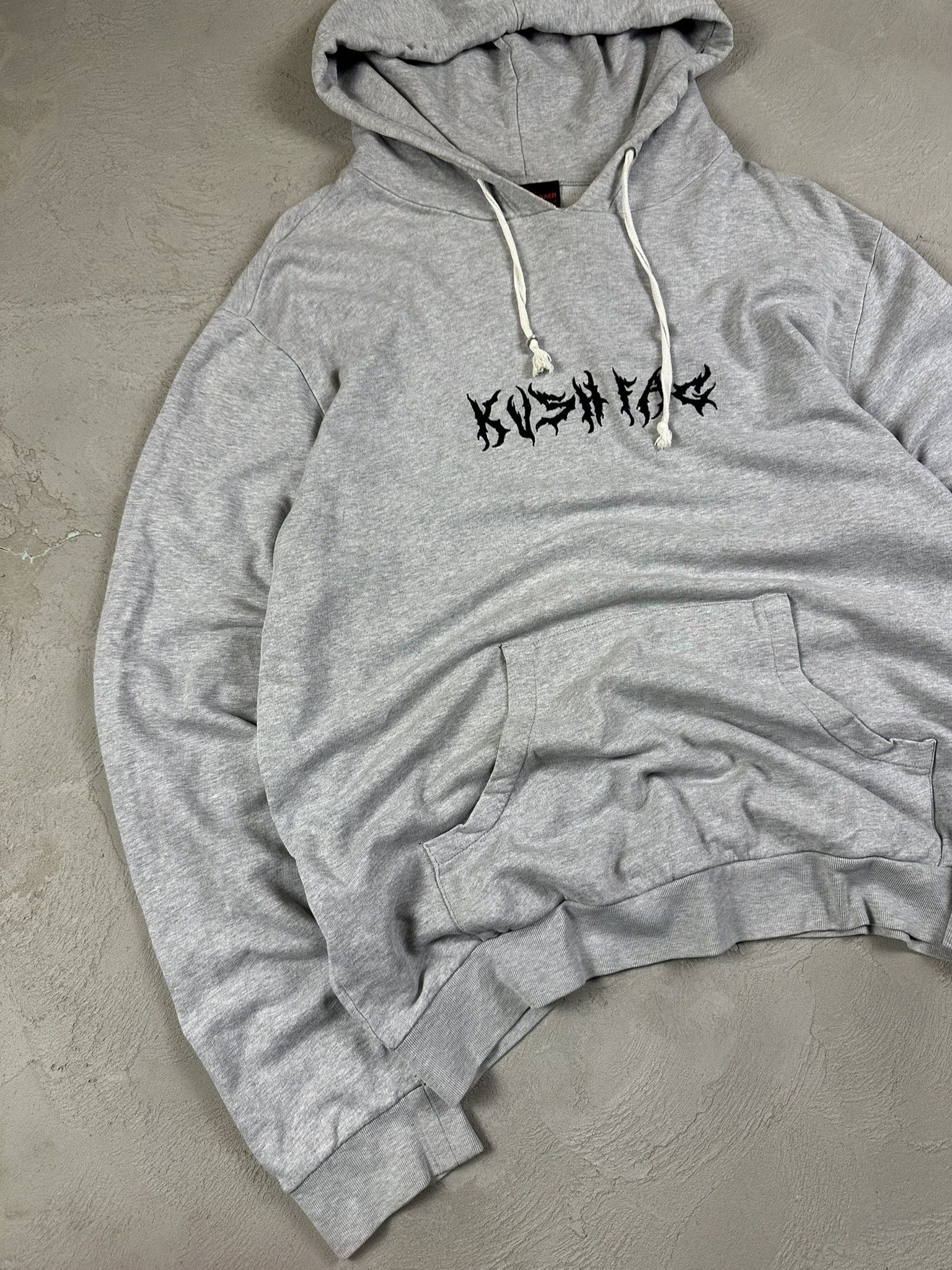 Gosha Rubchinskiy Gosha Rubchinskiy x Double Cheesburger Kush Fag Boxy Hoodie Size US XL / EU 56 / 4 - 2 Thumbnail