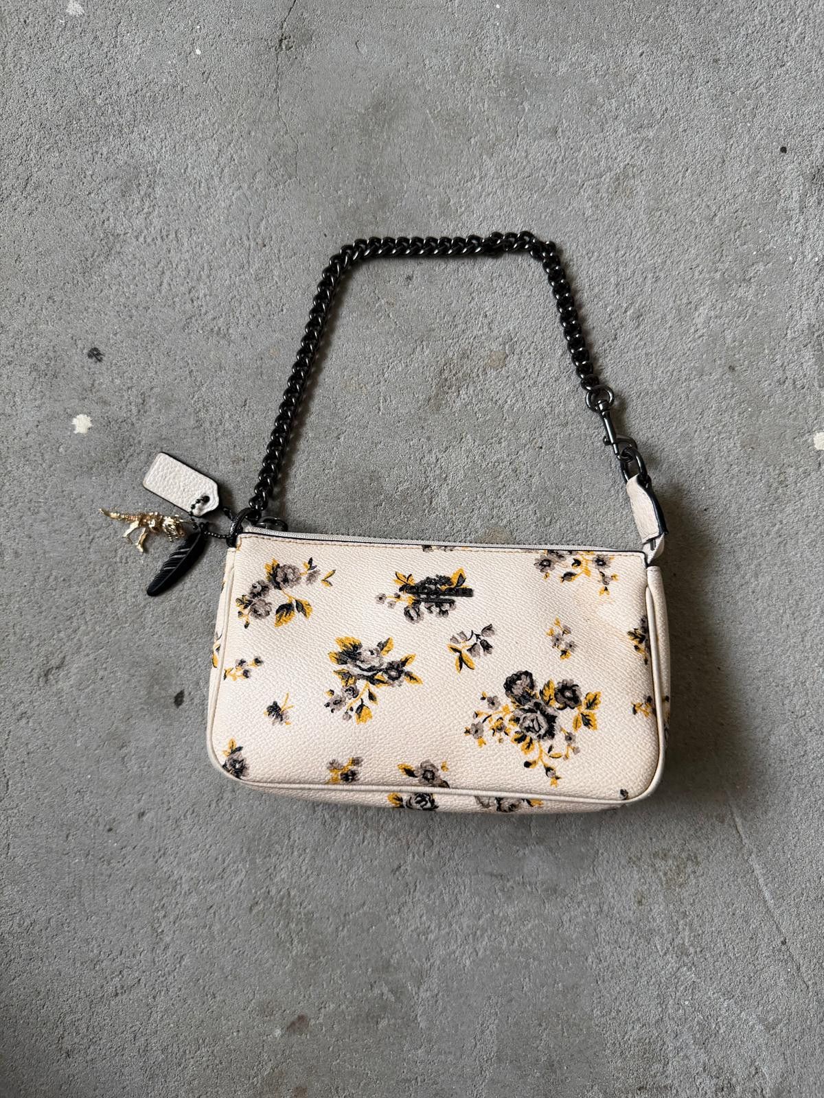 Coach Coach Nolita 19 Floral Shoulder Bag White/Yellow Size ONE SIZE - 1 Thumbnail