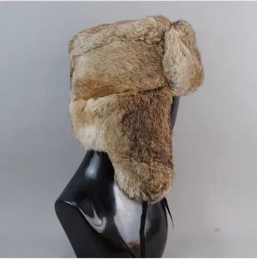 VIBE Warm Fur Bomber Hat With Earflaps Size ONE SIZE - 3 Thumbnail