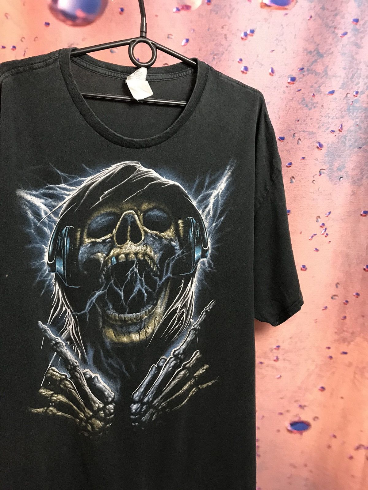 Band Tees × Vintage Vintage Skull Skeleton logo band t shirt Size US XL / EU 56 / 4 - 1 Thumbnail