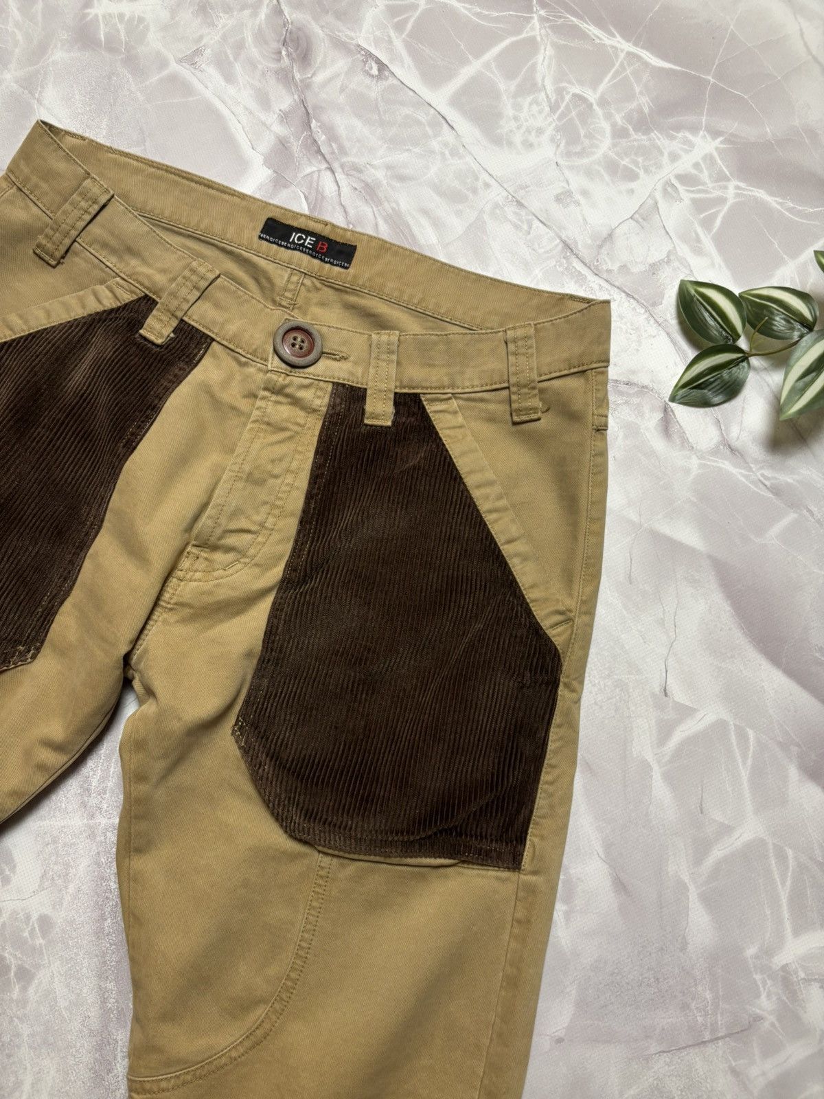 Iceberg Iceberg ICE B Corduroy Pockets Pants Vintage Brown Mens 33 Size US 33 - 6 Thumbnail