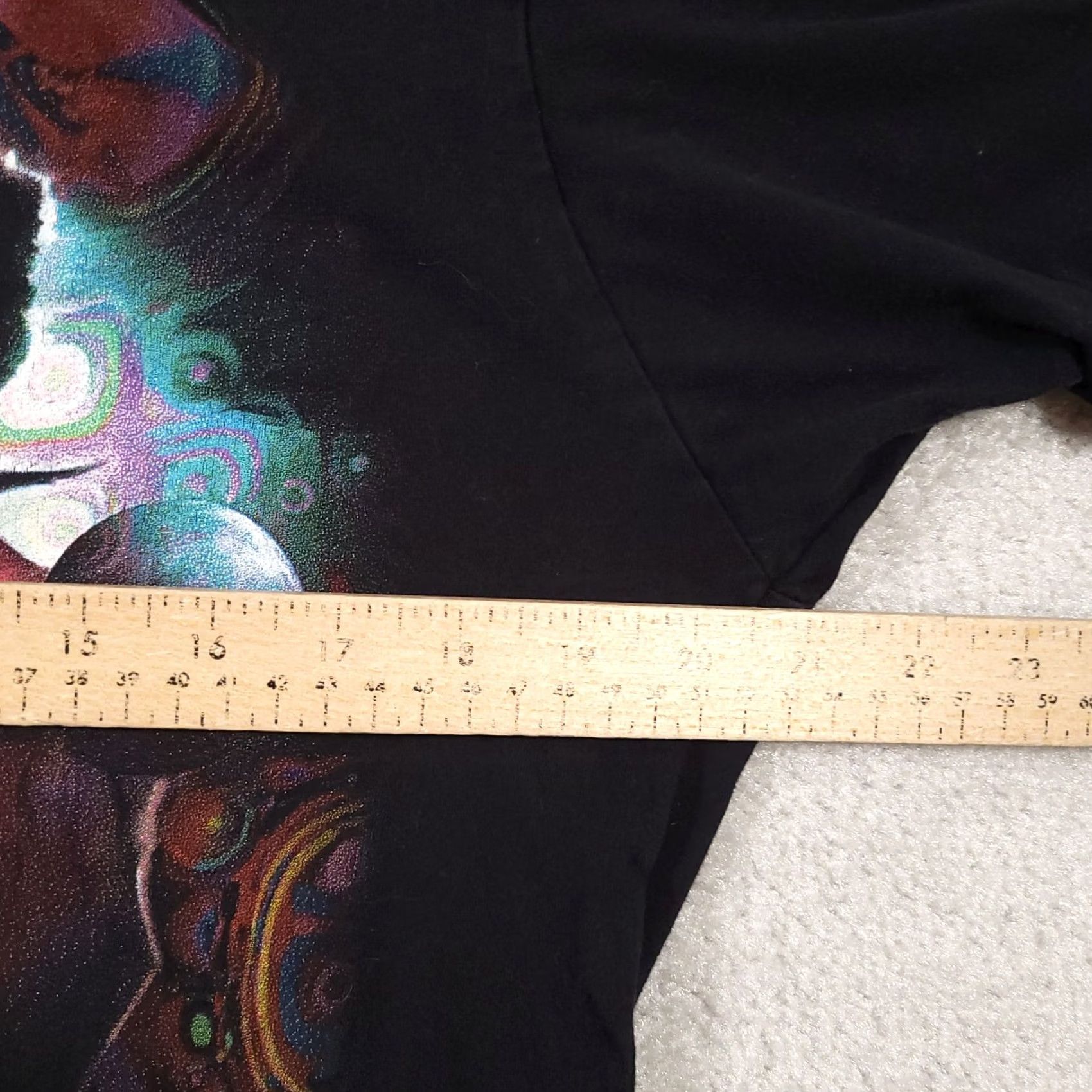 Anvil VINTAGE Y2K Jimi Hendrix T Shirt Mens Large Black Guitar Legend 2007 Big Graphic T-Shirt Shirt Men Black Graphic Print Music Rock All Seasons Size US L / EU 52-54 / 3 - 7 Thumbnail