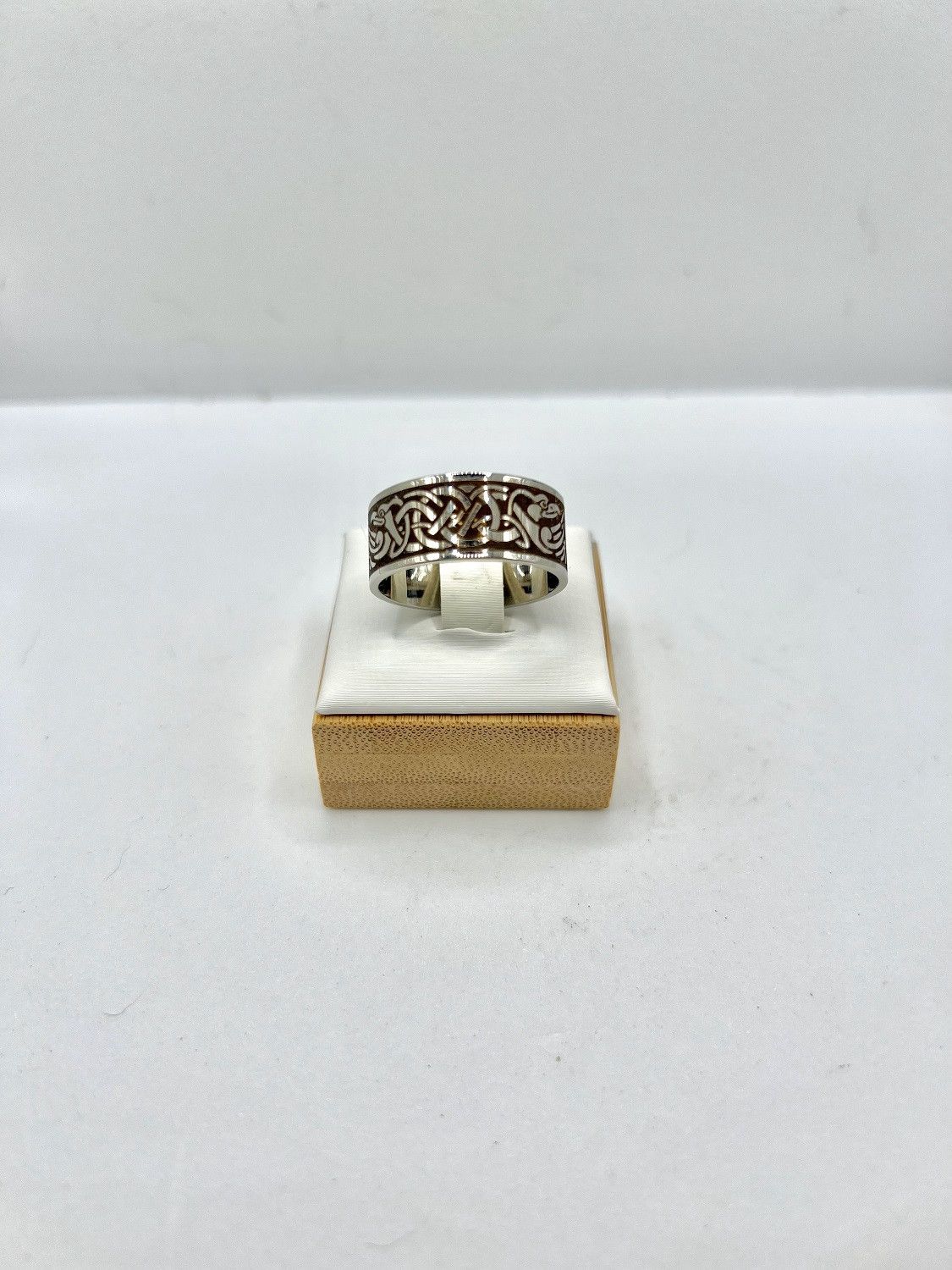 Jewelry Viking Stainless Steel Silver Ring - Size 10.25 Size ONE SIZE - 1 Thumbnail