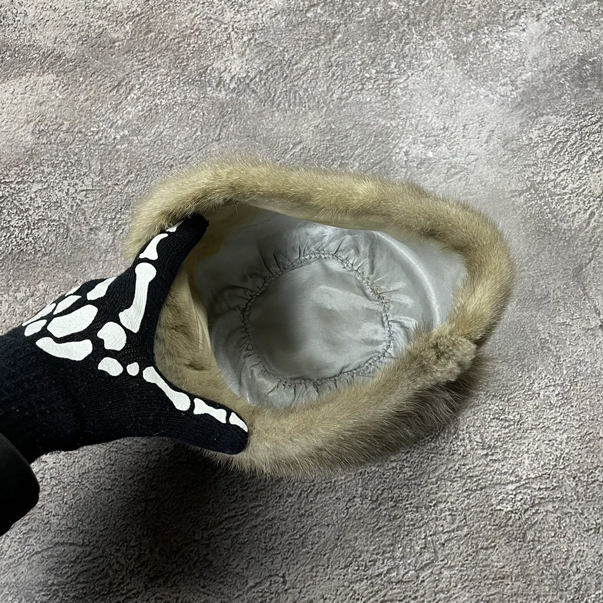 Vintage Vintage 90s Mohair Fuzzy Beanie Hat Skeleton Hand Goth OS Size ONE SIZE - 5 Thumbnail