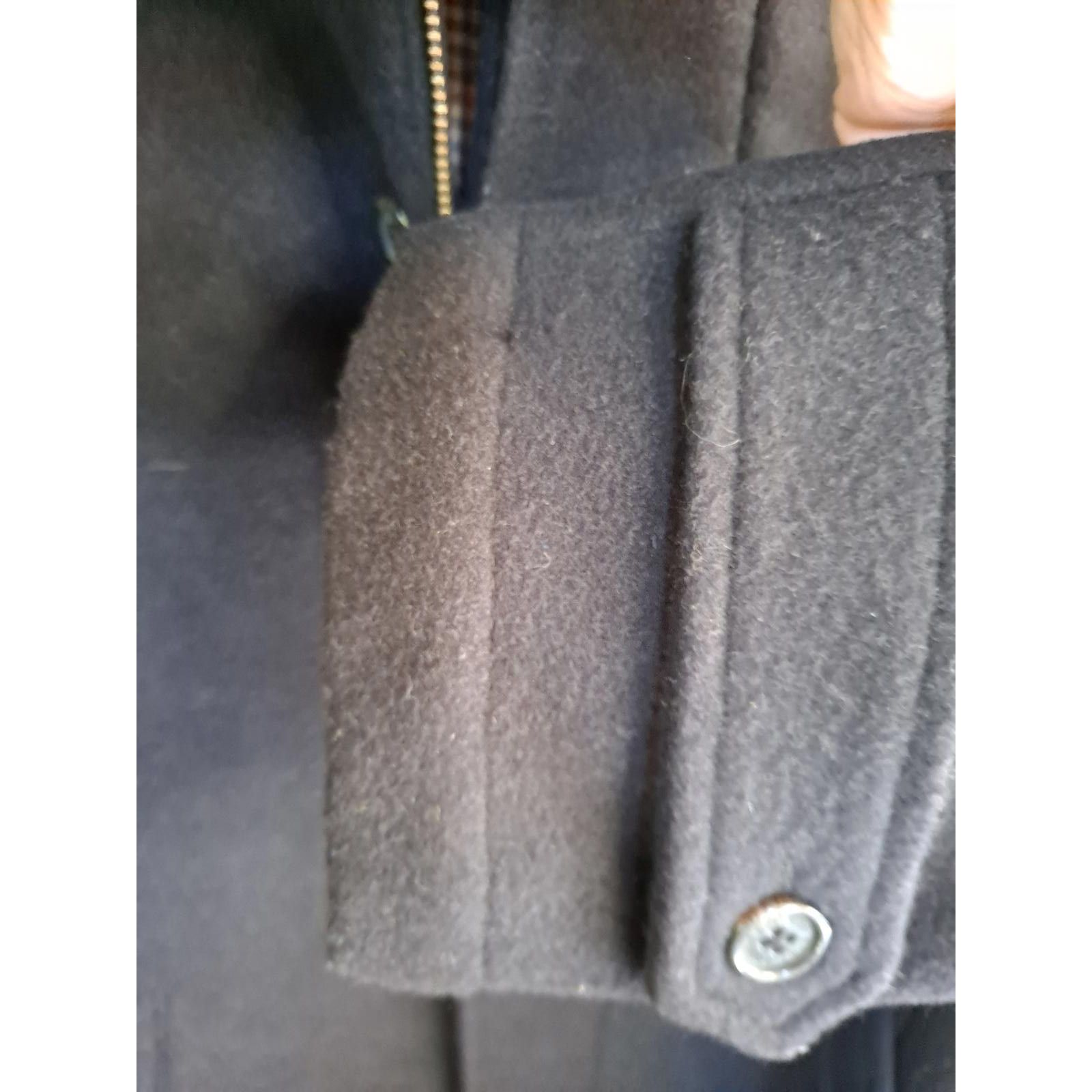 Brooks Brothers Brooks Brothers Wool Blend Black Overcoat with Plaid Quiltin Size US L / EU 52-54 / 3 - 4 Thumbnail
