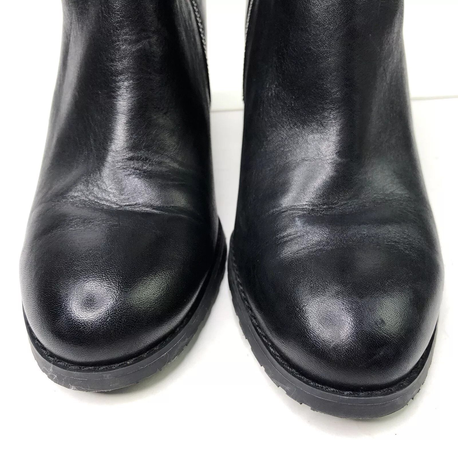 Ralph Lauren Ralph Lauren Black Boot 8.5 Heel Adjustable Buckle Ankle Zip Size US 8.5 / IT 38.5 - 9 Thumbnail