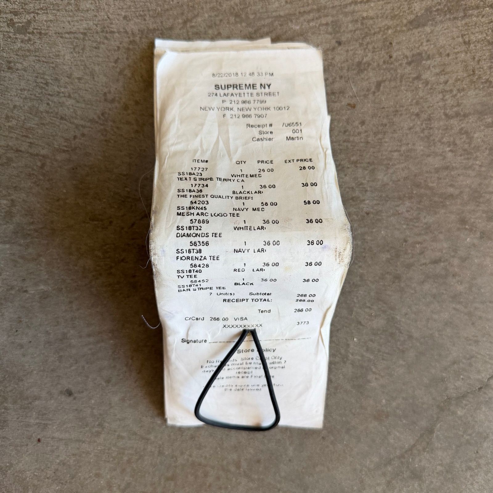 Supreme Supreme x MM6 Maison Margiela Receipt Wallet Size ONE SIZE - 9 Thumbnail