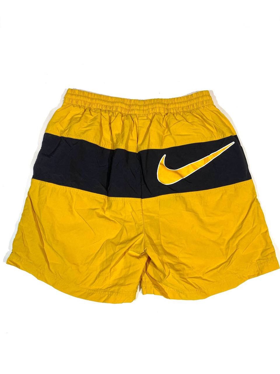 Nike × Vintage 90s Vintage Yellow Nike Shorts Size US 32 / EU 48 - 5 Thumbnail