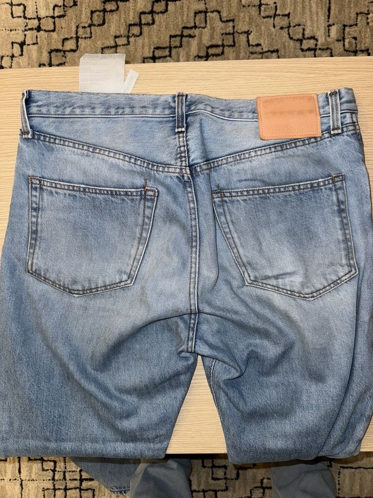Acne Studios Acne Studios Blue Denim Jeans, Light wash and distress (34) Size US 34 / EU 50 - 4 Thumbnail