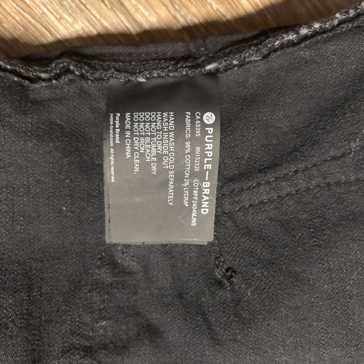 Purple Brand Low Rise Black Purple jeans Size US 29 - 4 Thumbnail