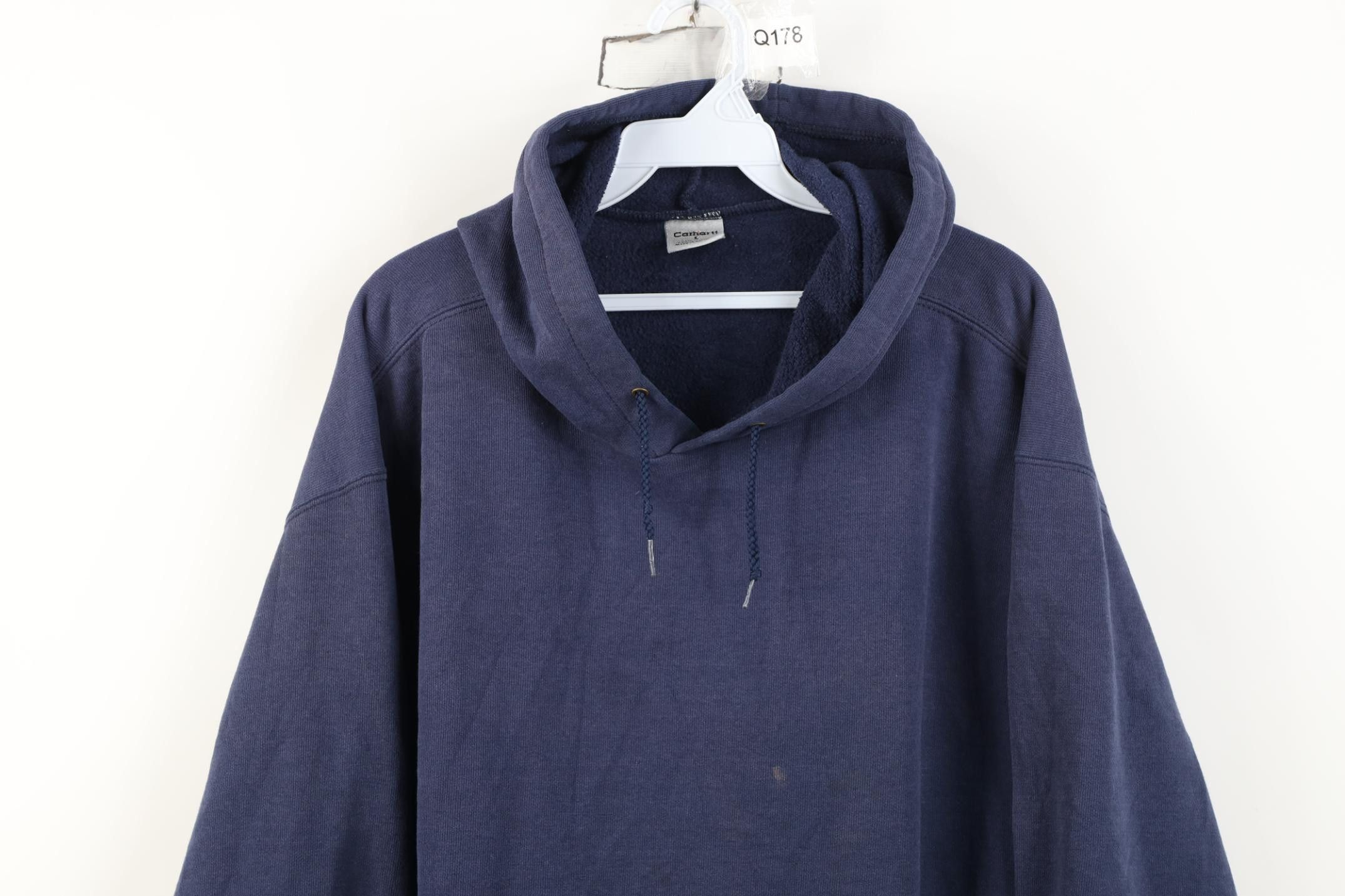 Carhartt Vintage 90s Y2K Carhartt Spell Out Baggy Hoodie Sweatshirt Size US L / EU 52-54 / 3 - 2 Thumbnail