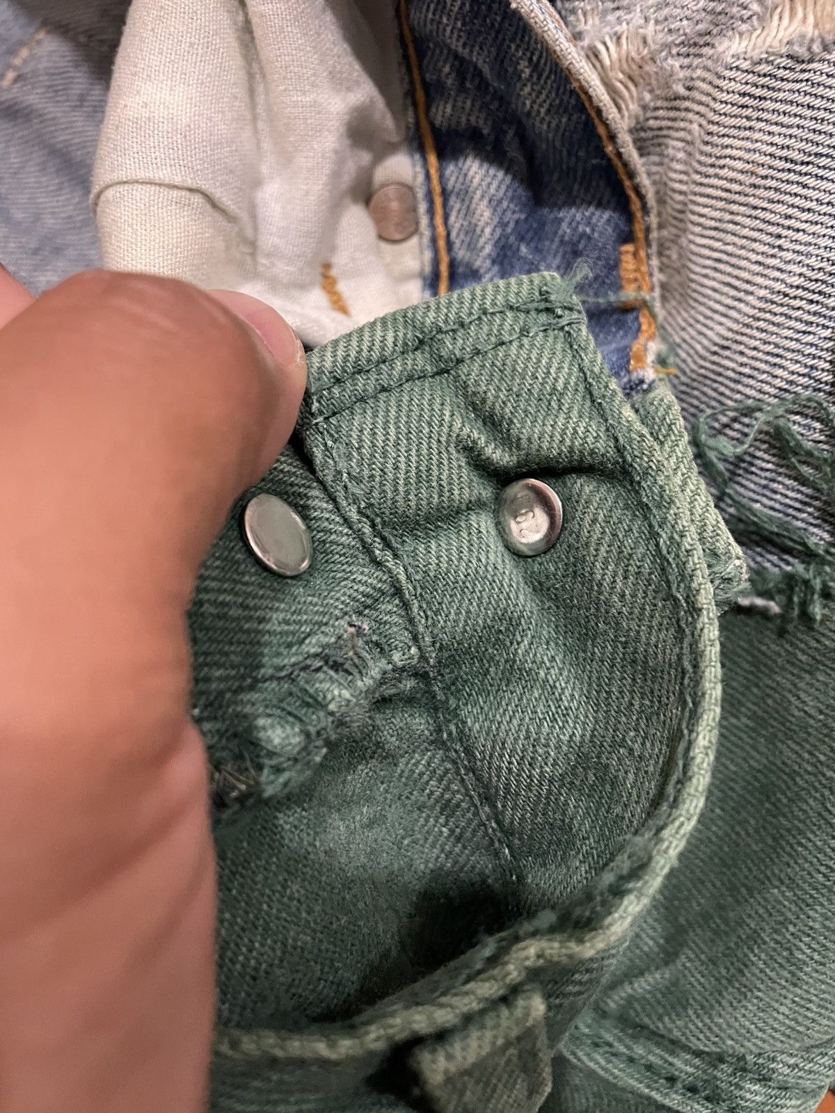 Levi's Vintage Clothing Vintage 501 Levis Made in Usa Custom Handmade Sashiko Boro Size US 32 / EU 48 - 7 Thumbnail