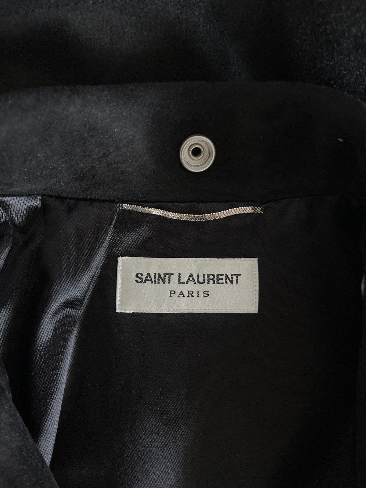 Saint Laurent Paris Saint Laurent Paris Black Suede Leather L01 Biker Jacket Size US M / EU 48-50 / 2 - 7 Thumbnail
