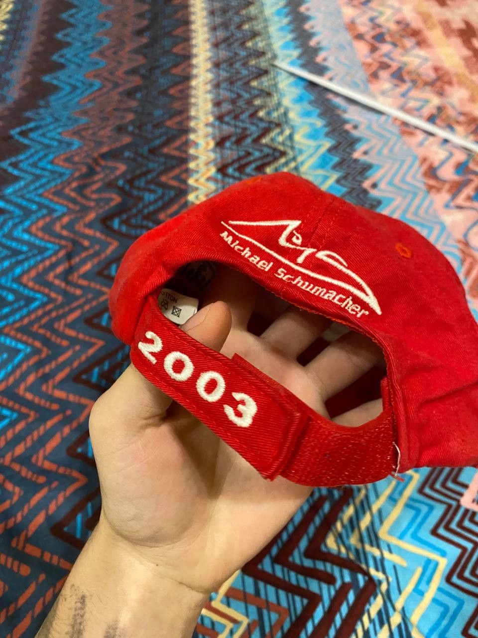 Vintage Schumacher Schumi F1 2003 Seven Star Formula One VTG Red Hat Size ONE SIZE - 11 Thumbnail