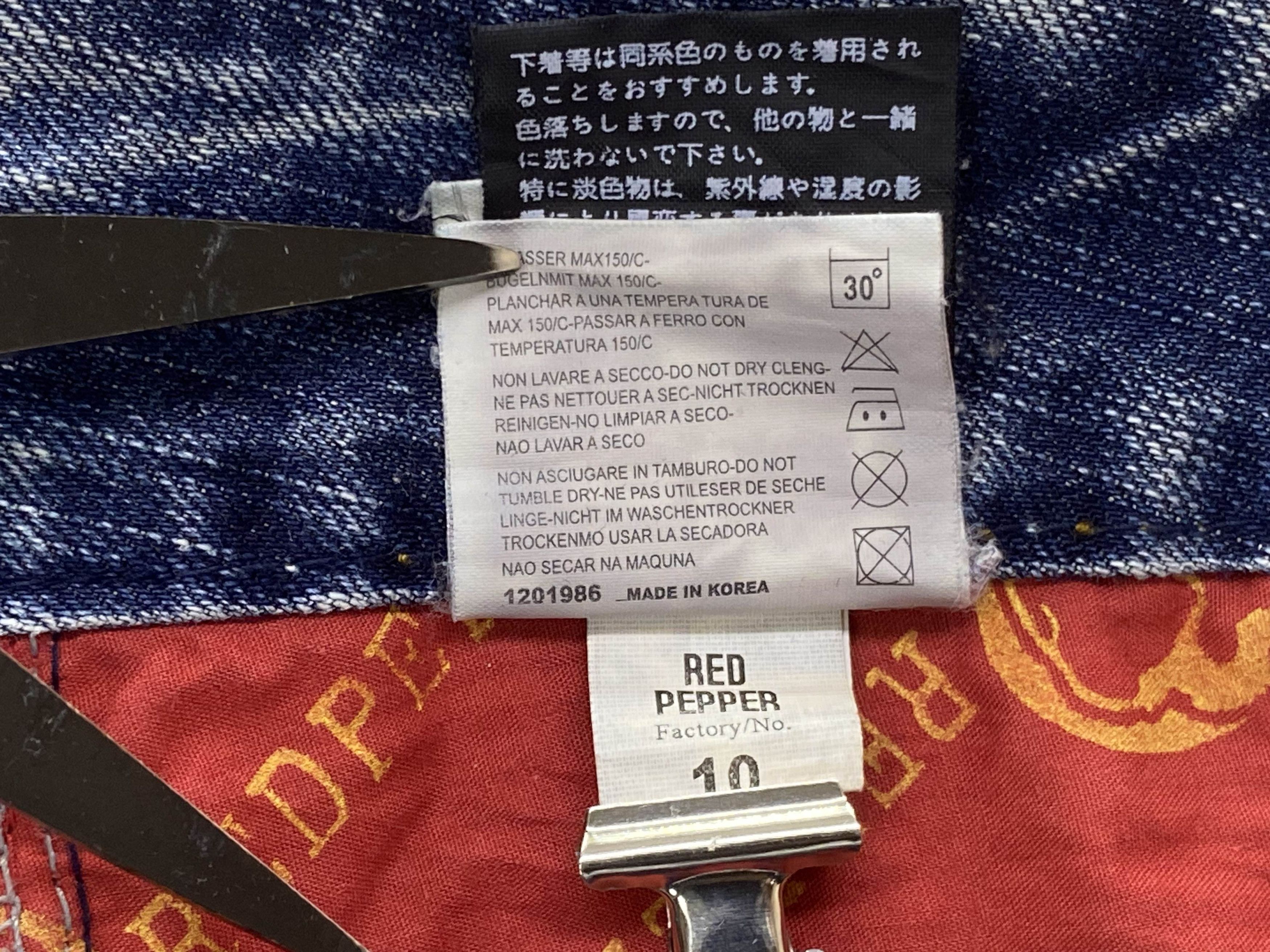 Japanese Brand Red Pepper Denim Bootcut Jeans Japanese Jeans Size 28" / US 6 / IT 42 - 10 Thumbnail