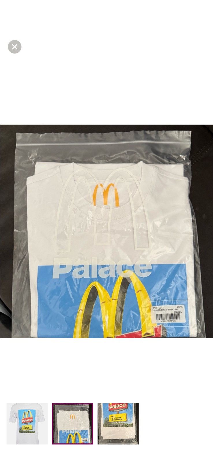 Palace PALACE × McDonald's T-Shirt Limited Edition - White- Small - Size US S / EU 44-46 / 1 - 2 Thumbnail