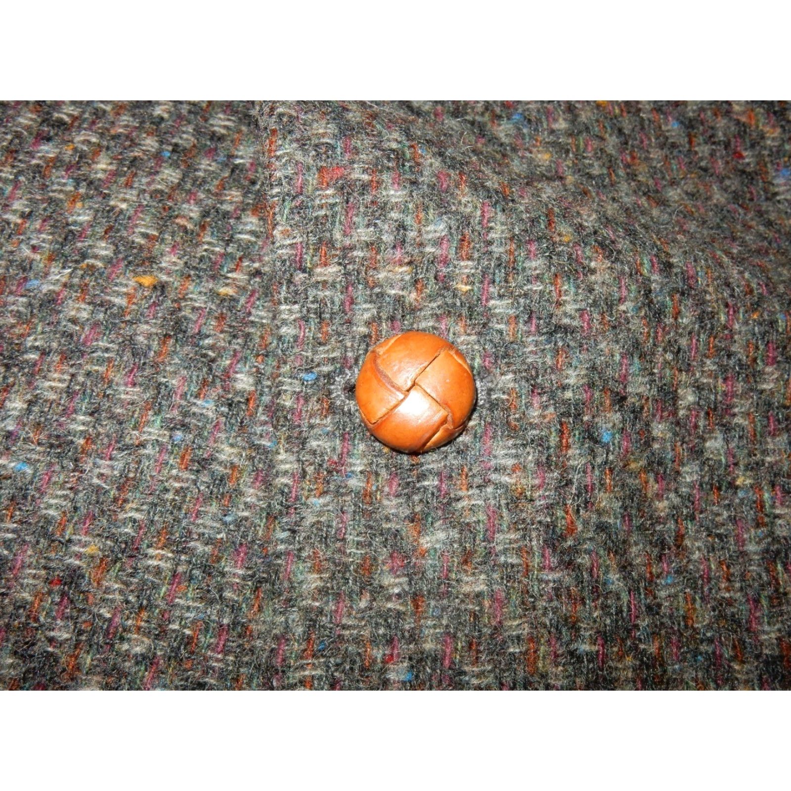 Levi's VINTAGE Levi's Men's Blazer Jacket Wool Tweed Size 46R Gray 90s Formal Coat Size 46R - 4 Thumbnail