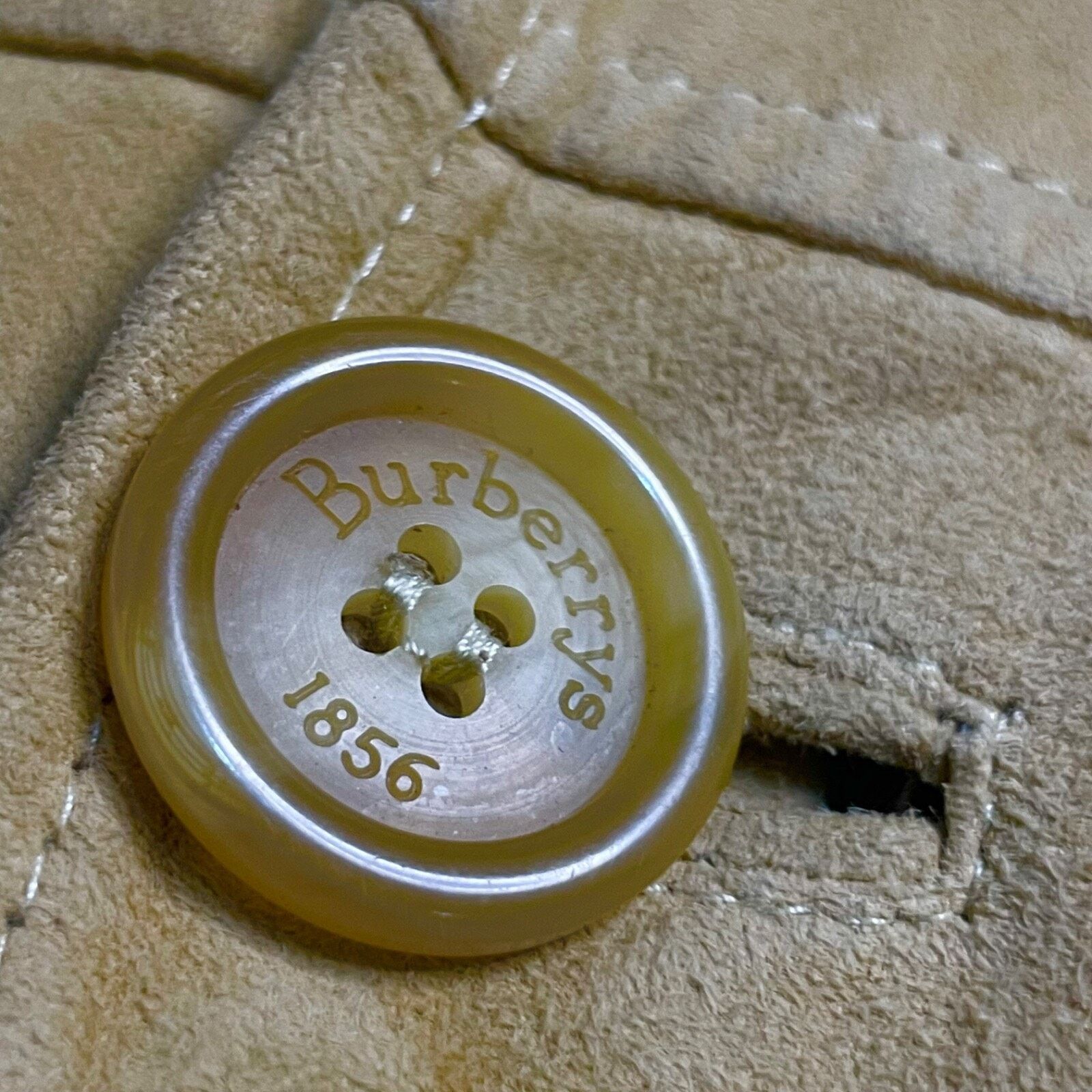 Burberry Vintage BURBERRY's Jacket coat SUEDE LEATHER BEIGE size L XL Size US XL / EU 56 / 4 - 6 Thumbnail