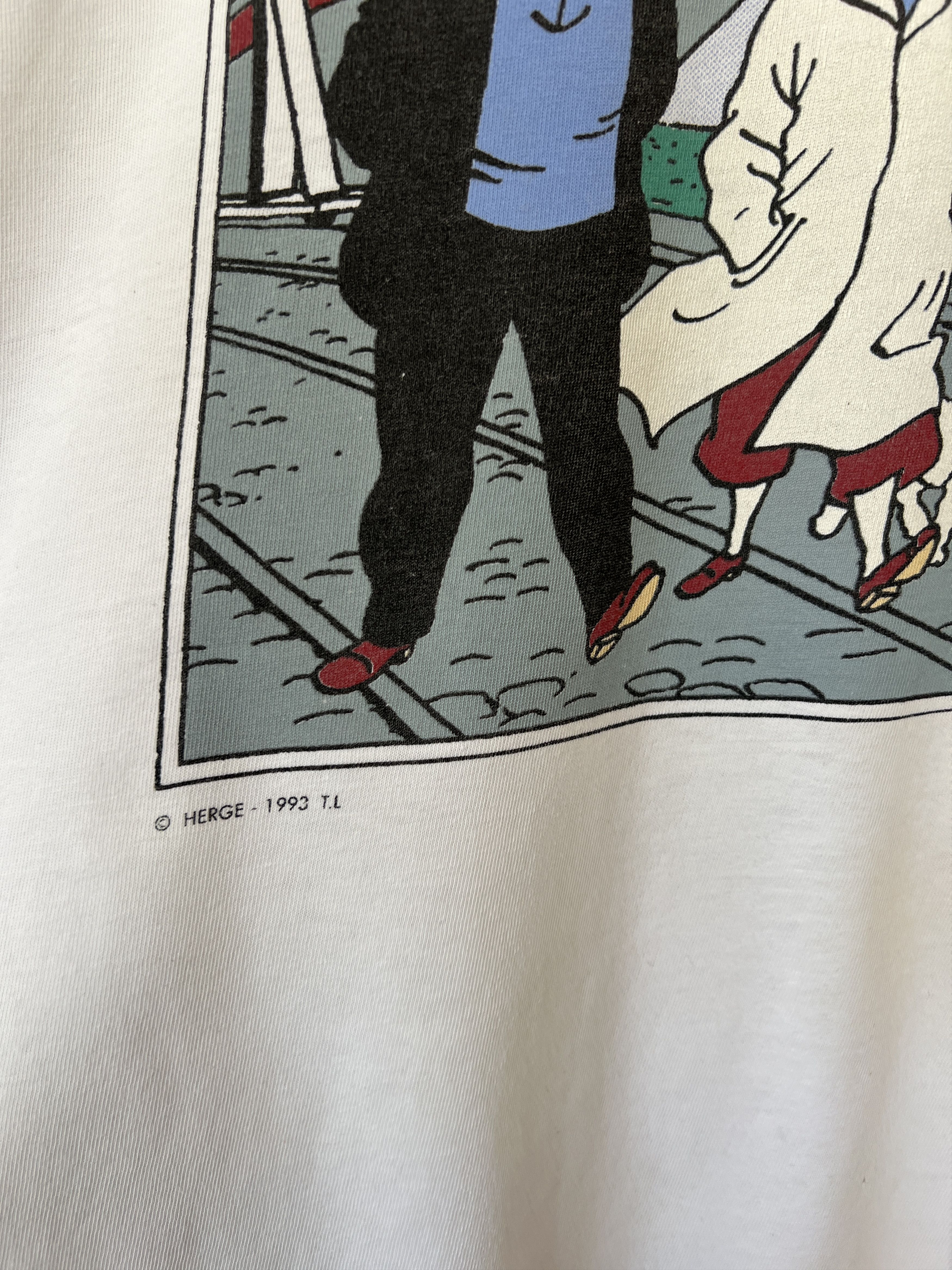 Cartoon Network × Vintage Vintage 1993 Tintin Adventures Brest Comics Movie T-shirt Size US L / EU 52-54 / 3 - 10 Thumbnail