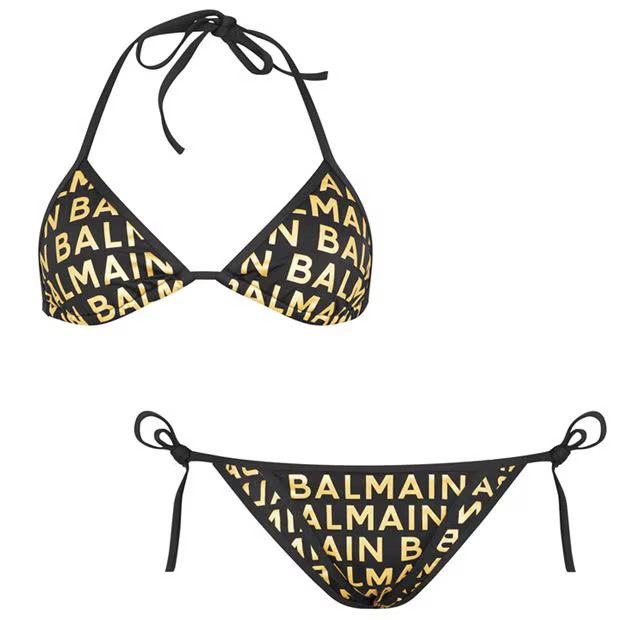 Balmain o1g2r1mq0924 Size: 40 / All Over Print Bikini Black & Golden Size ONE SIZE - 3 Thumbnail