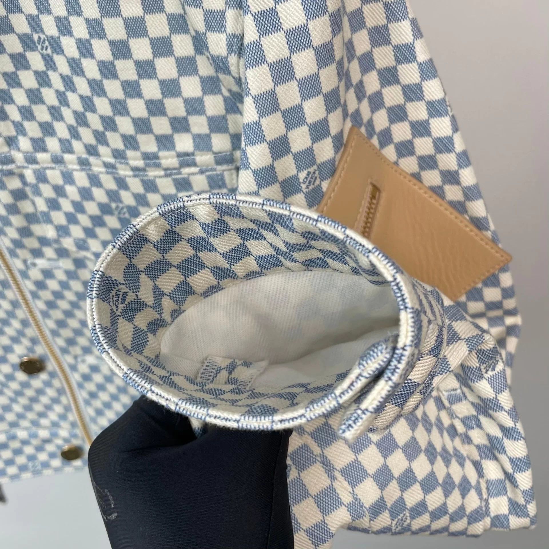 Louis Vuitton LV Damier Blue 2024 Jacket Size 34 New Unused Size XS / US 0-2 / IT 36-38 - 7 Thumbnail