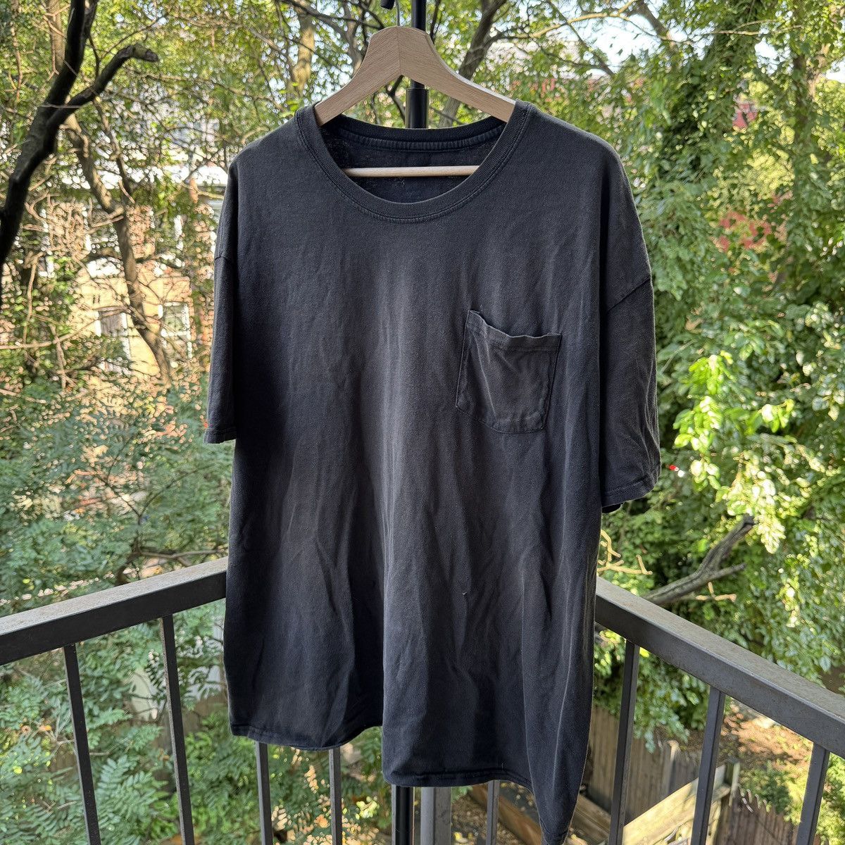Vintage Thrashed Faded Distressed Black Shirt ERD Grunge Chrome Size US XXL / EU 58 / 5 - 1 Thumbnail