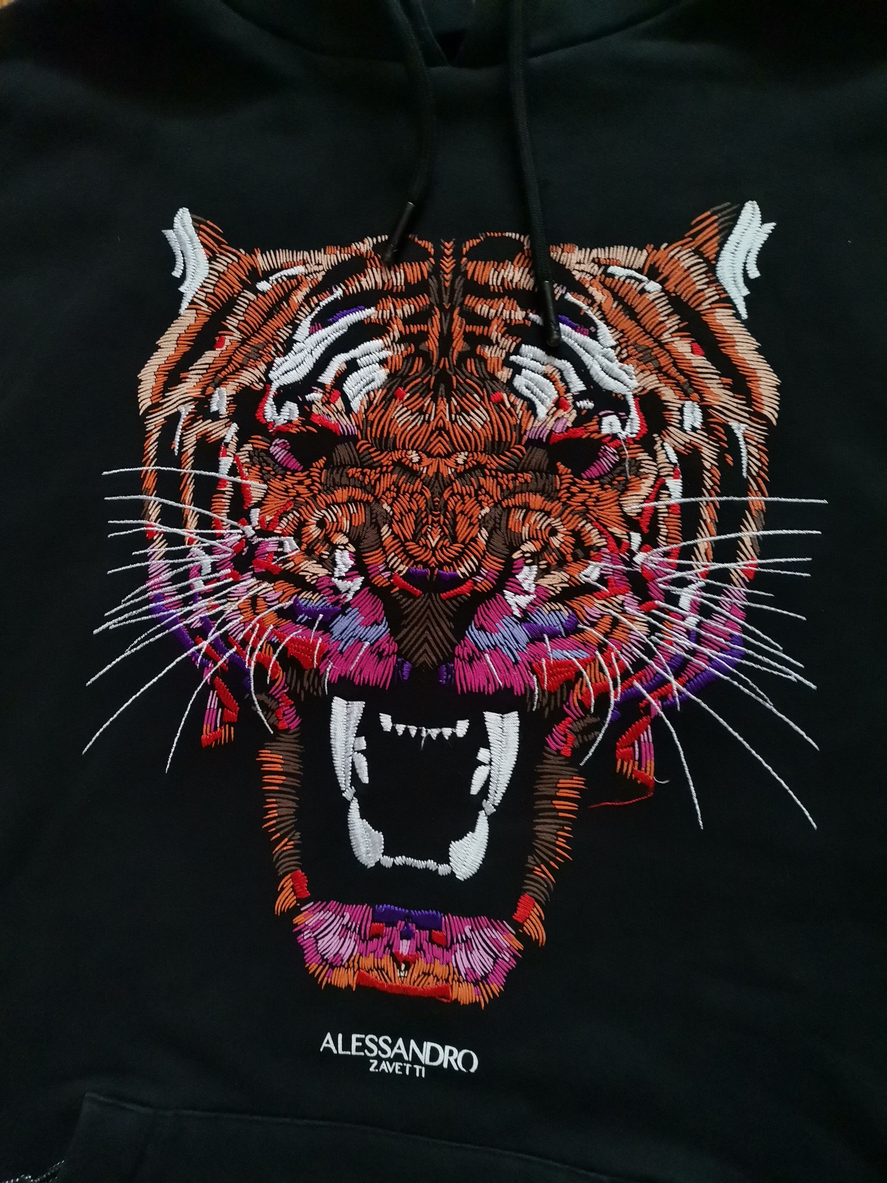 Designer Alessandro Zavetti Tiger Hoodie Size US M / EU 48-50 / 2 - 2 Thumbnail