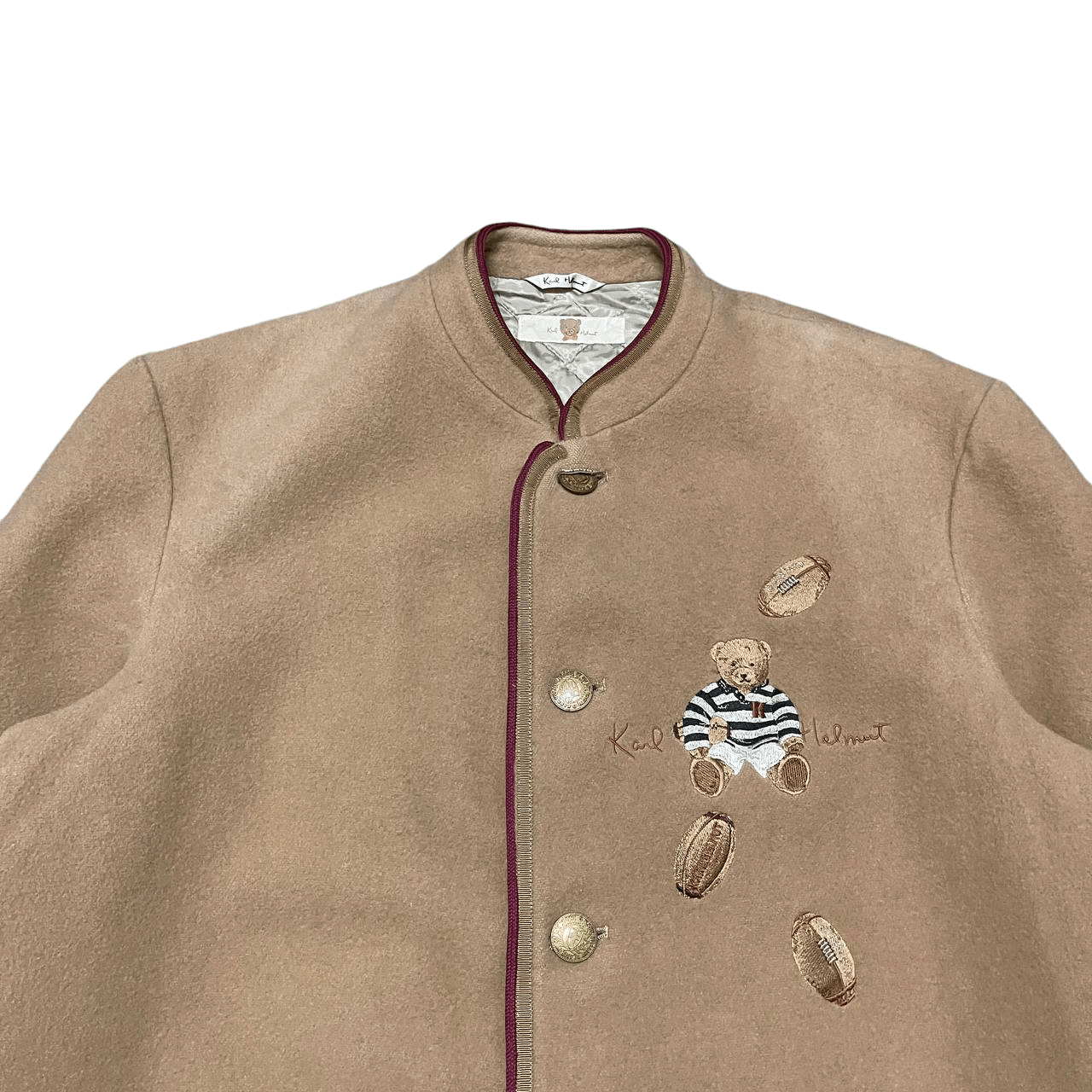 Karl Helmut Vintage Karl Helmut Bear Wool Coat Jacket Size US L / EU 52-54 / 3 - 2 Thumbnail