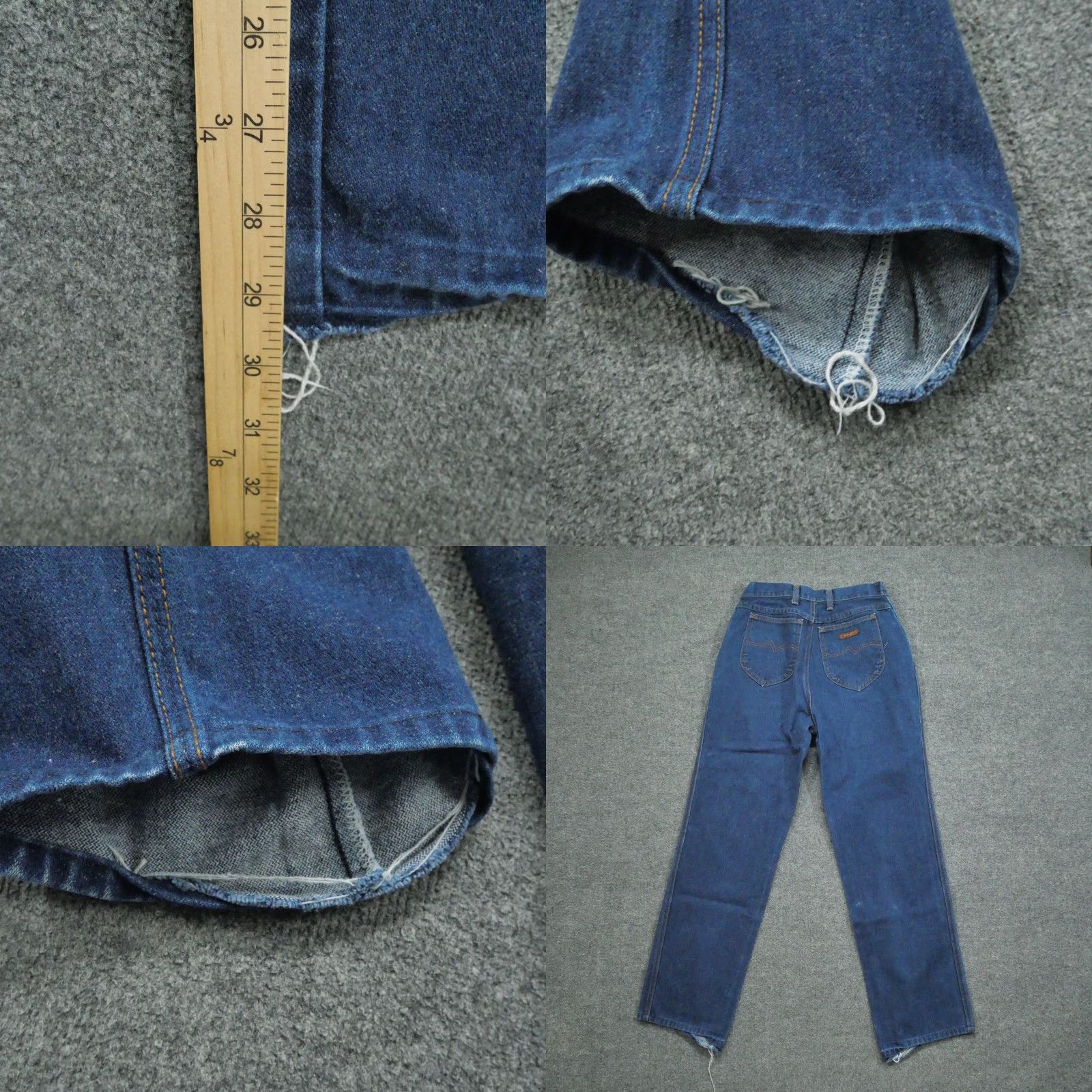 Wrangler VINTAGE Wrangler Jeans Womens 12 28x29 Blue Denim Pants Western 70s Size 28" / US 6 / IT 42 - 8 Thumbnail
