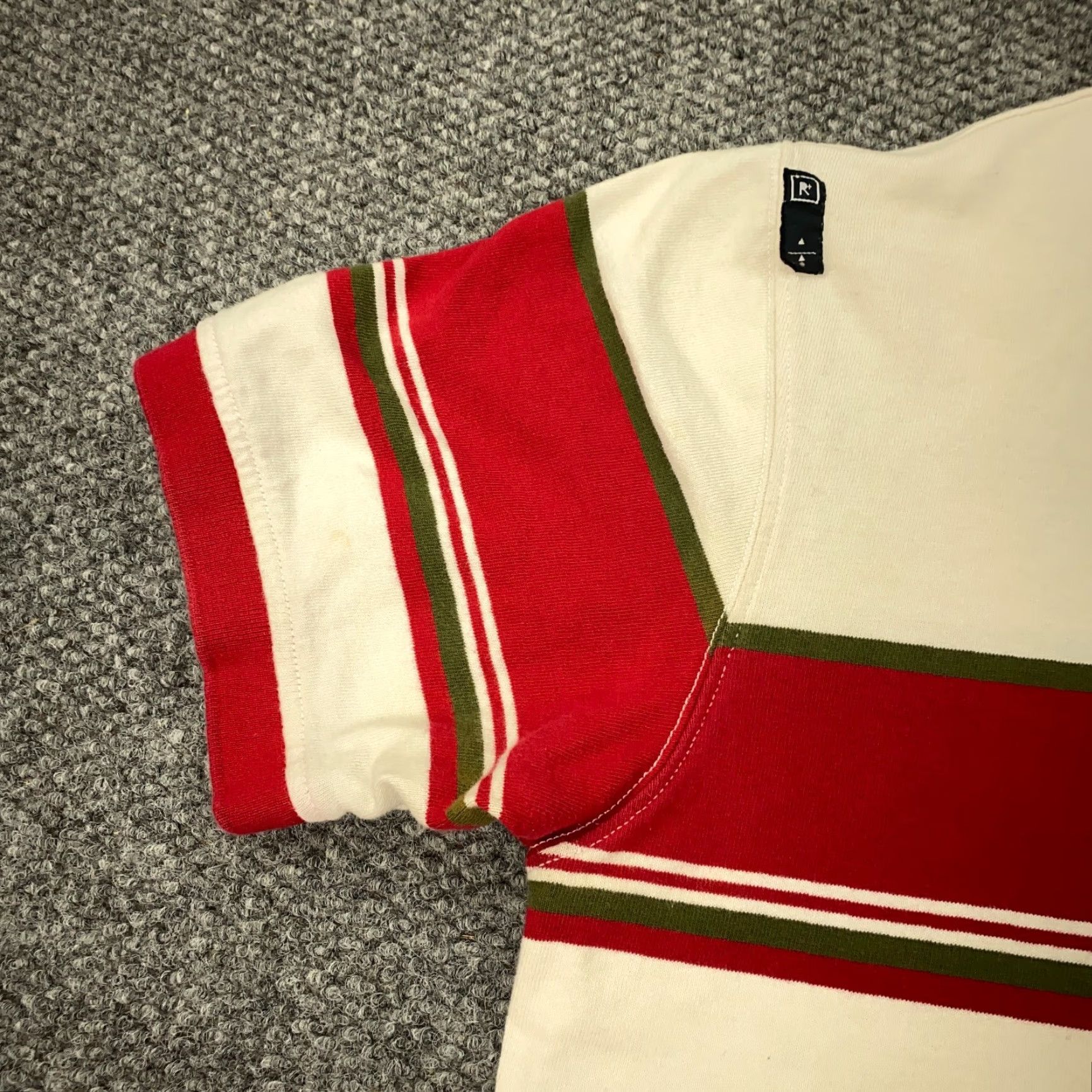 Rocawear VINTAGE Rocawear Polo Shirt Mens 2XL White Striped Short Sleeve Collared 2XL Grunge Hip Hop Urban Mens Size US XXL / EU 58 / 5 - 7 Thumbnail
