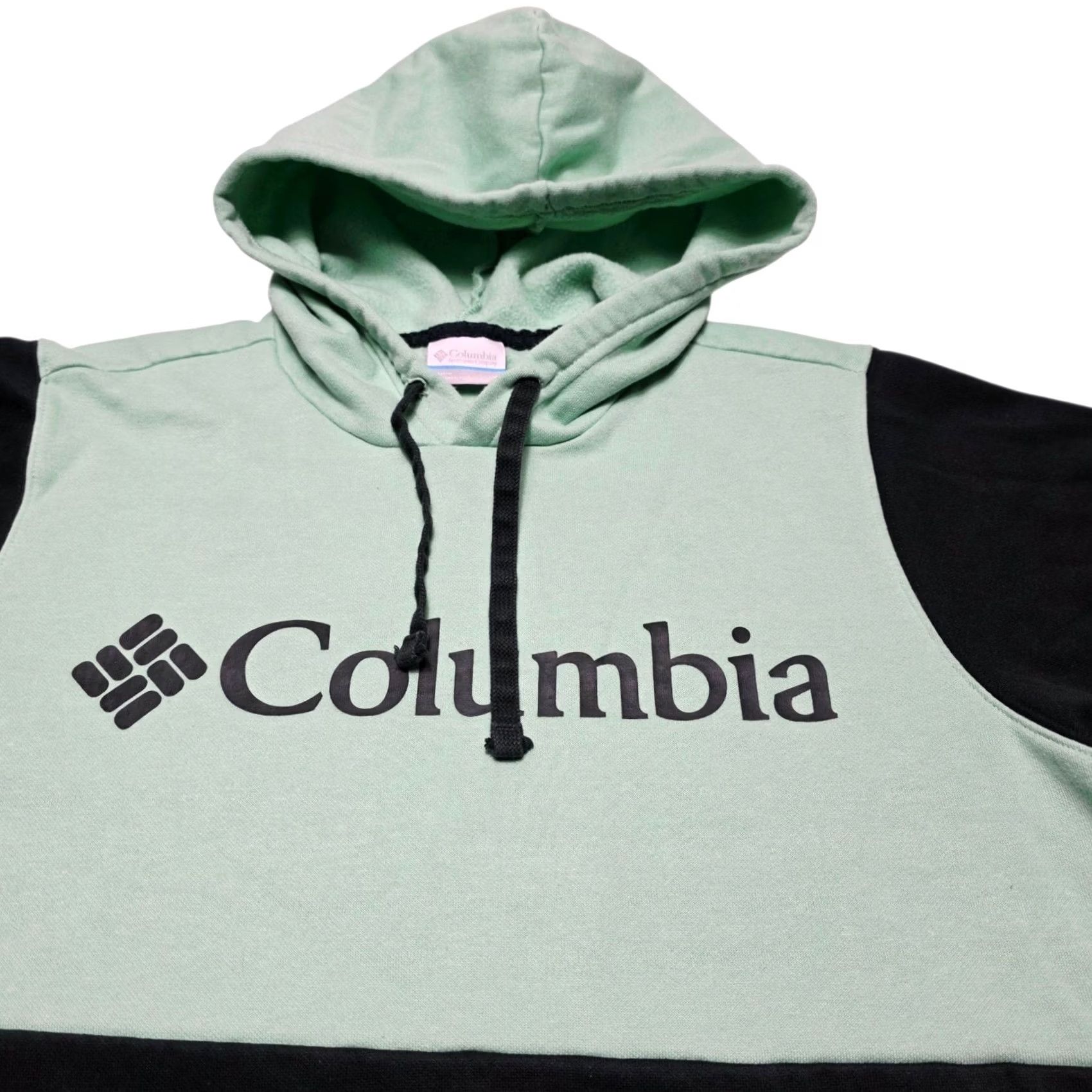 Vintage Columbia Fleece Hoodie Men's Small Mint Green Pullover Sweatshirt Outdoor Hoodie Pockets Size US S / EU 44-46 / 1 - 2 Thumbnail
