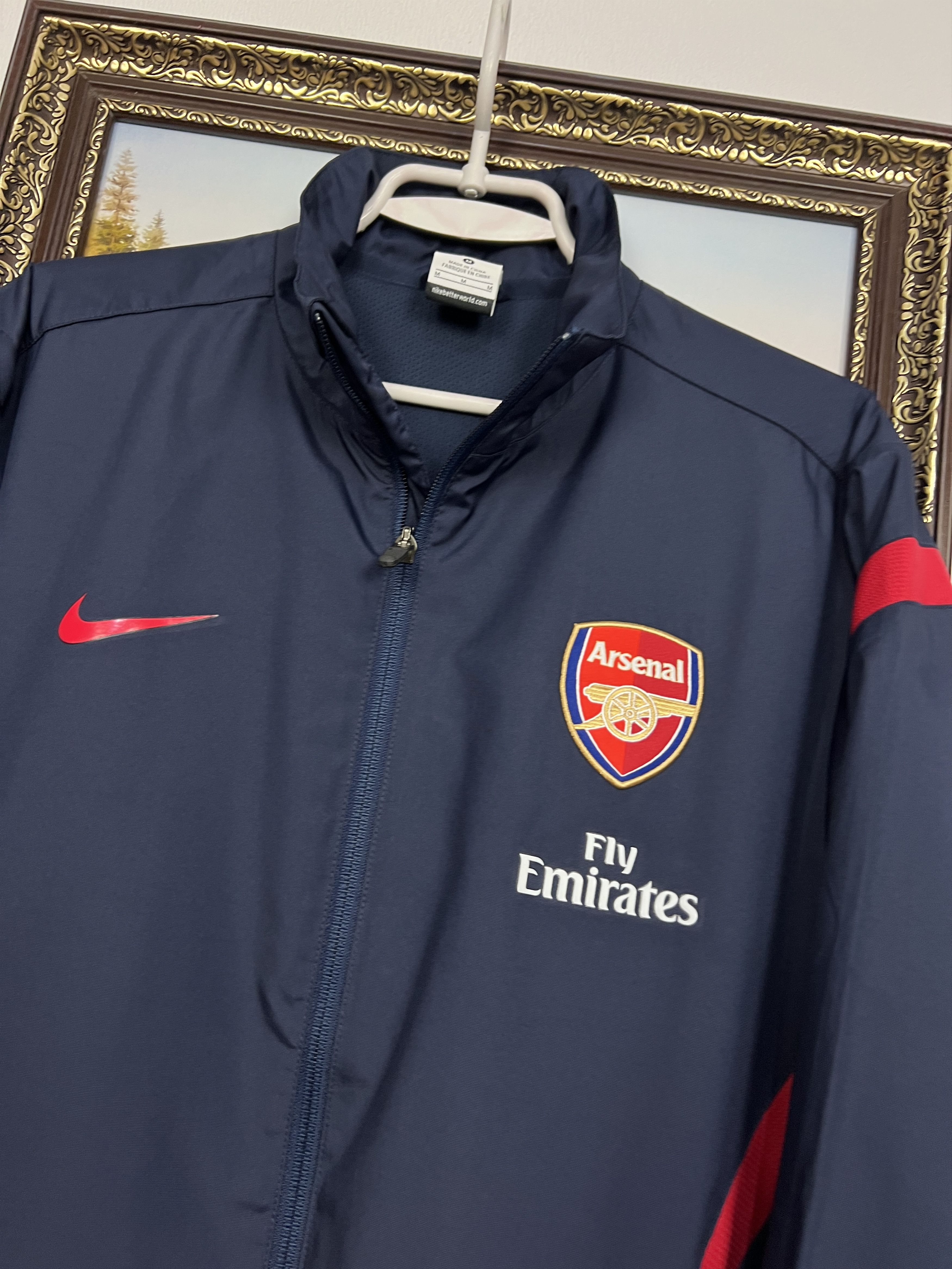 Nike Vintage Arsenal Football Jacket Soccer Track Top Zip Gunners Size US M / EU 48-50 / 2 - 3 Thumbnail