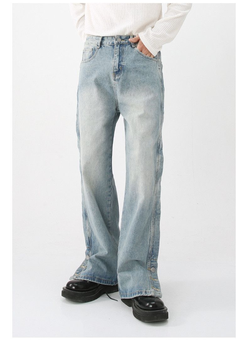 Japanese Brand × Jean American loose wide-leg button straight casual jeans Size US 34 / EU 50 - 2 Thumbnail