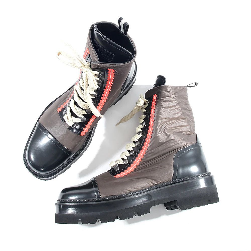 Bally o1y1224 Platform Lace Up Boots in Multicolor Size US 8.5 / EU 41-42 - 1 Thumbnail