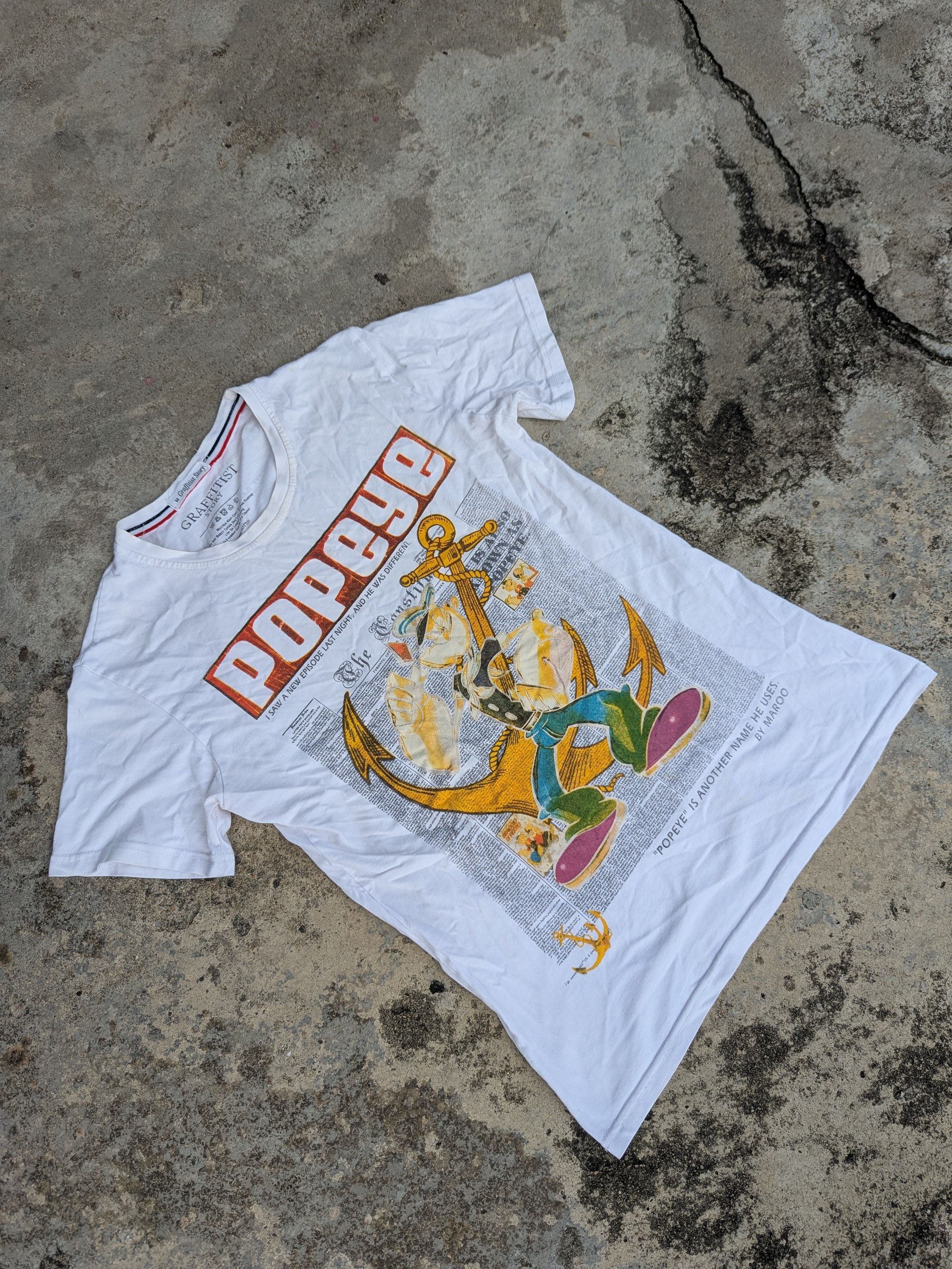 Cartoon Network × Japanese Brand Popeye Graphic Tee By Graffitis Story Size US S / EU 44-46 / 1 - 3 Thumbnail