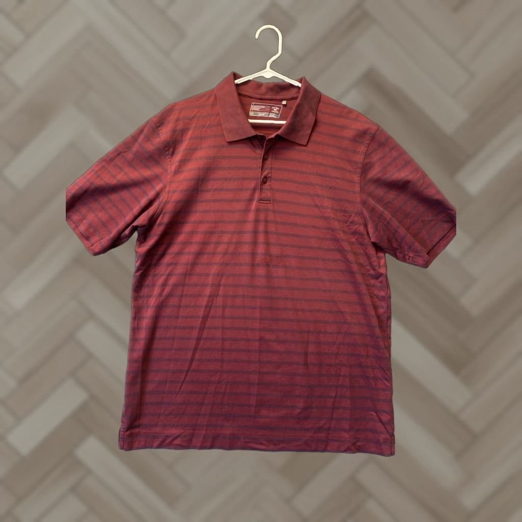 Cutter & Buck Cutter & Buck Polo Shirt Men's 2XL Red Burgundy Golf Activewear Short Sleeve Lightweight Size US XXL / EU 58 / 5 - 1 Thumbnail