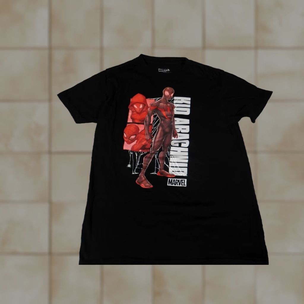 Vintage Spiderman Marvel Shirt Short Sleeve Crew Neck Black Logo Graphic Men S Shirt Size US S / EU 44-46 / 1 - 1 Thumbnail